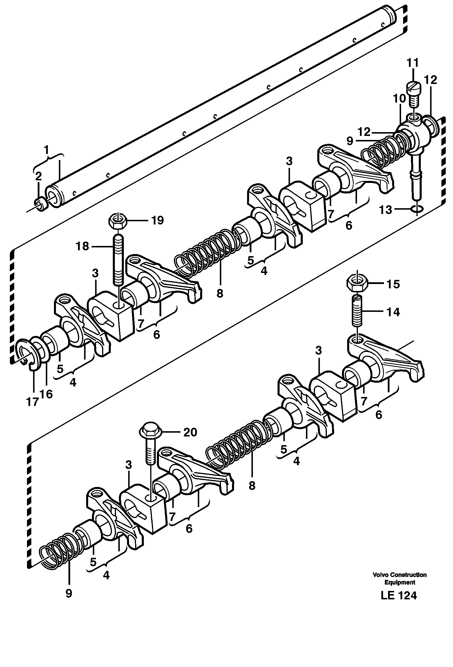 Valve mechanism — volvo parts diagram