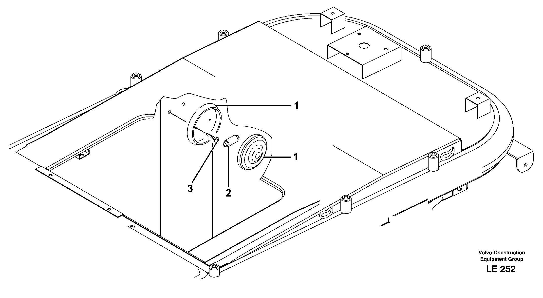 Inner lamp — volvo parts diagram