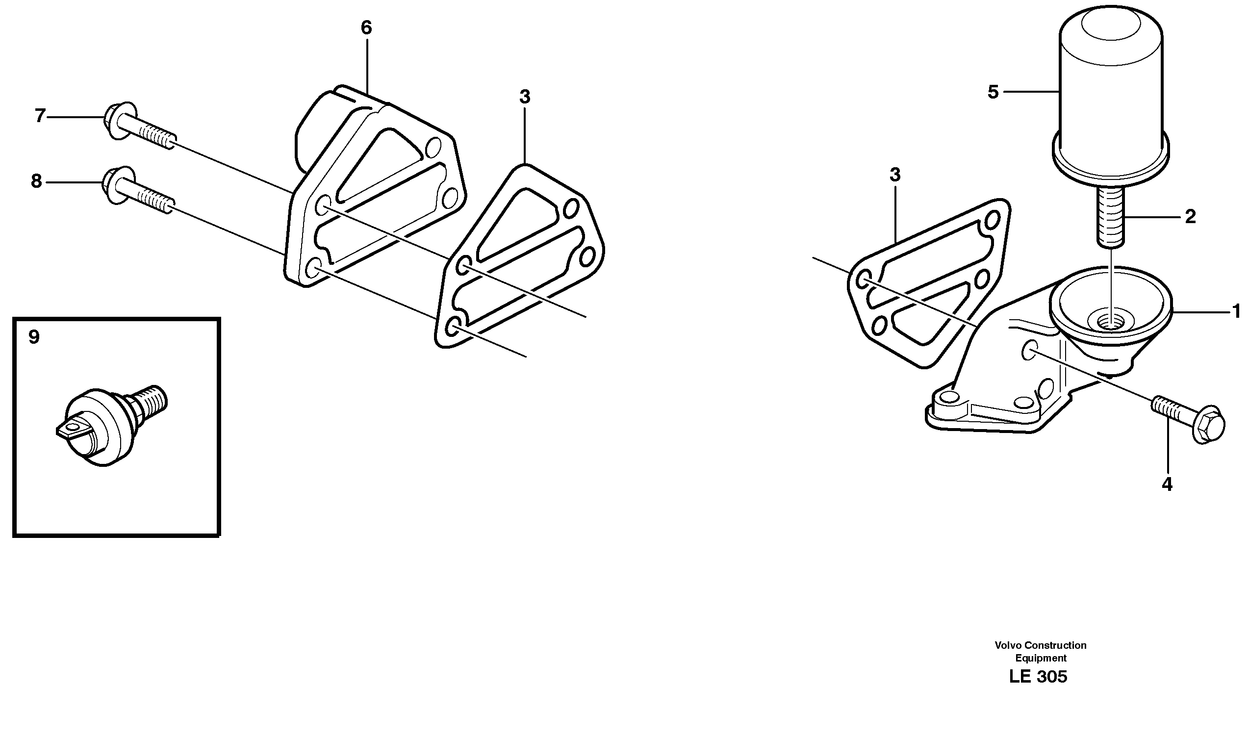 Oil filter  TD 40KGE — volvo parts diagram