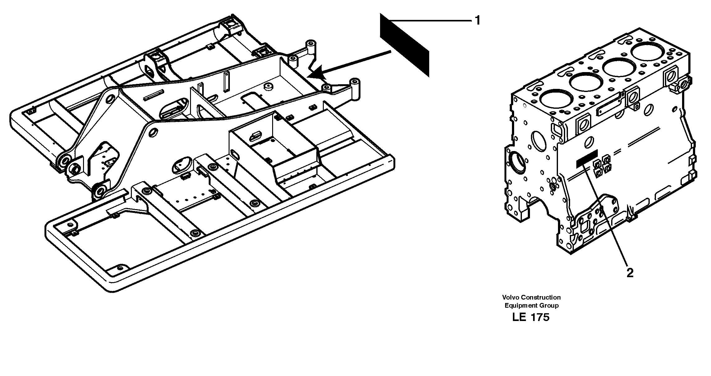 Product sign plate — volvo parts diagram