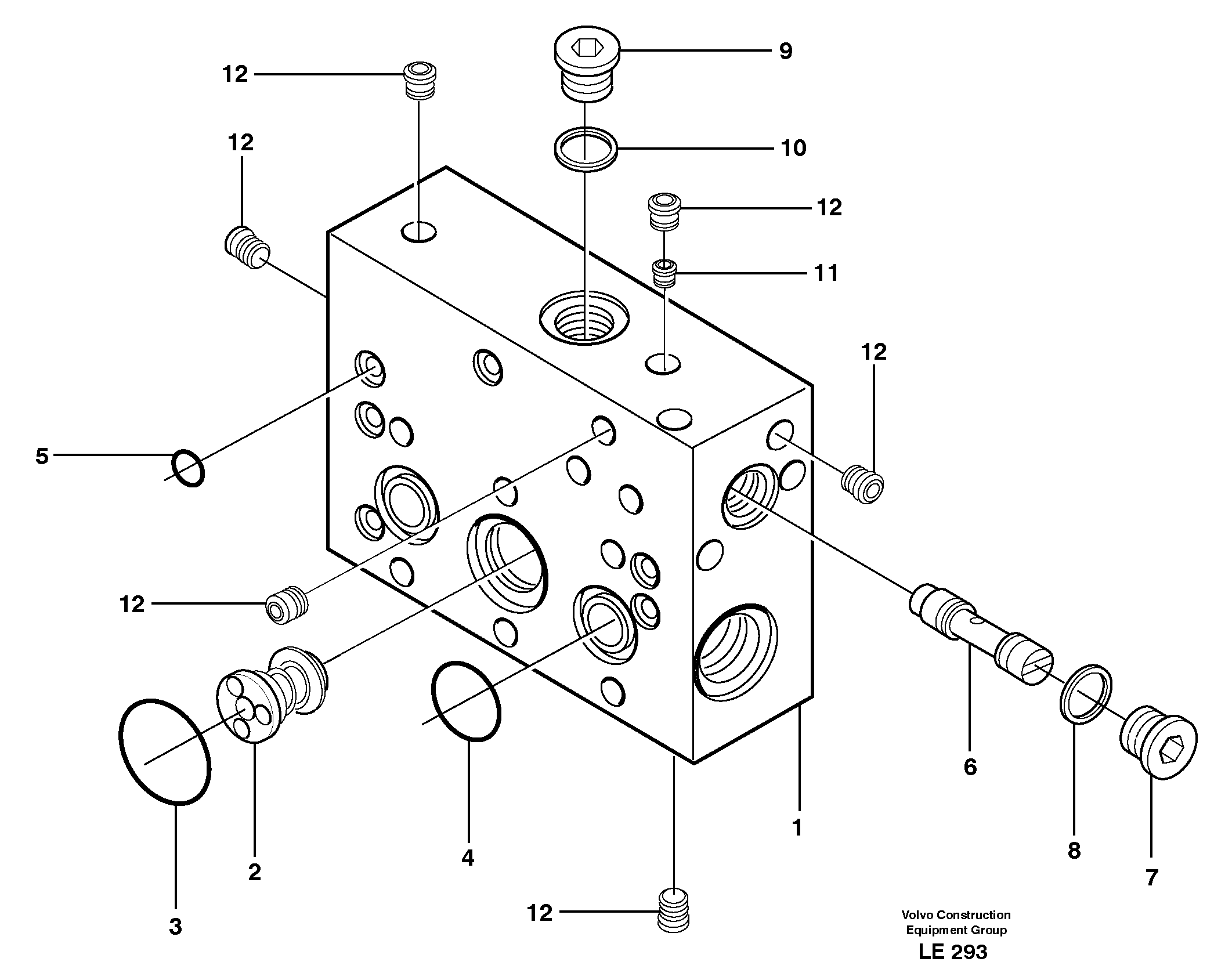 Intermediate housing  14301063 = SER NO 1024 -, 14301064 = SER NO 1062 - — volvo parts diagram
