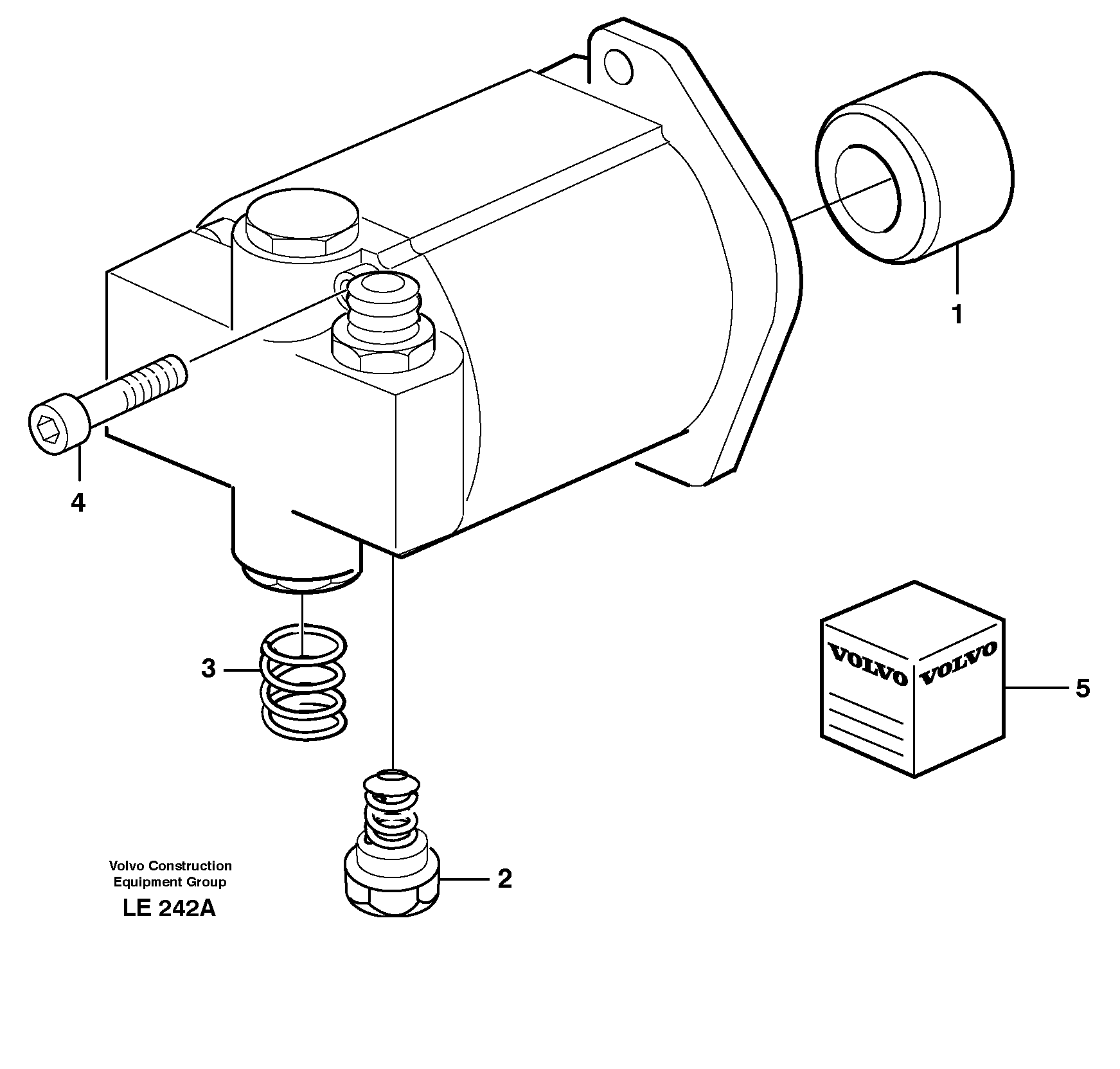 Hydraulic pump, servo/brake — volvo parts diagram