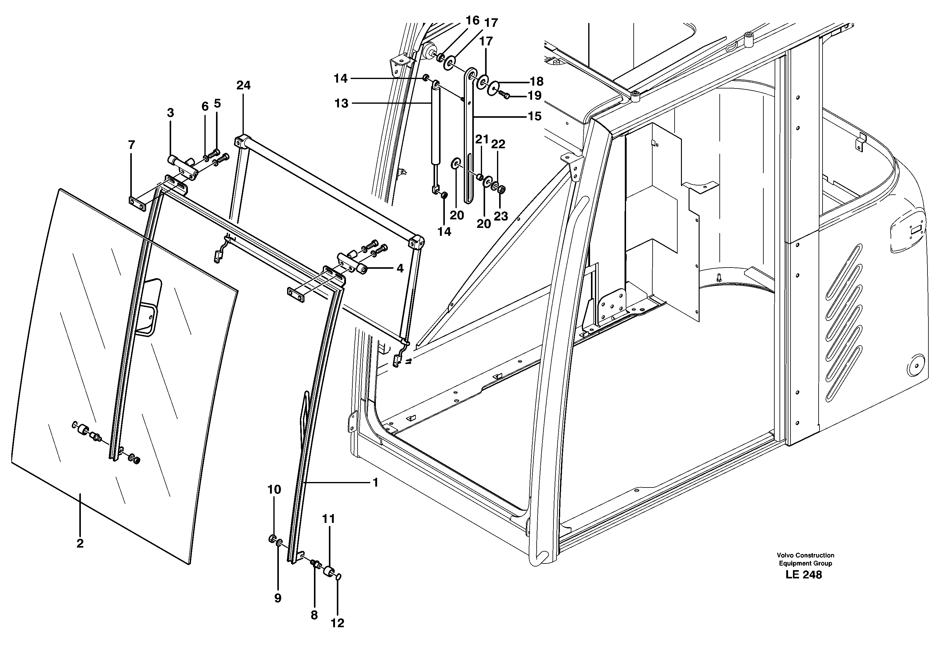 Front window — volvo parts diagram