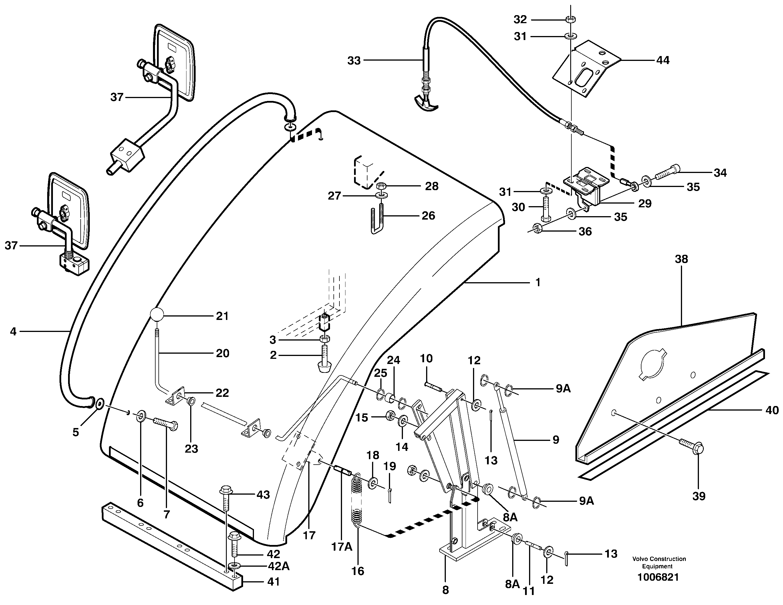 Front cover — volvo parts diagram