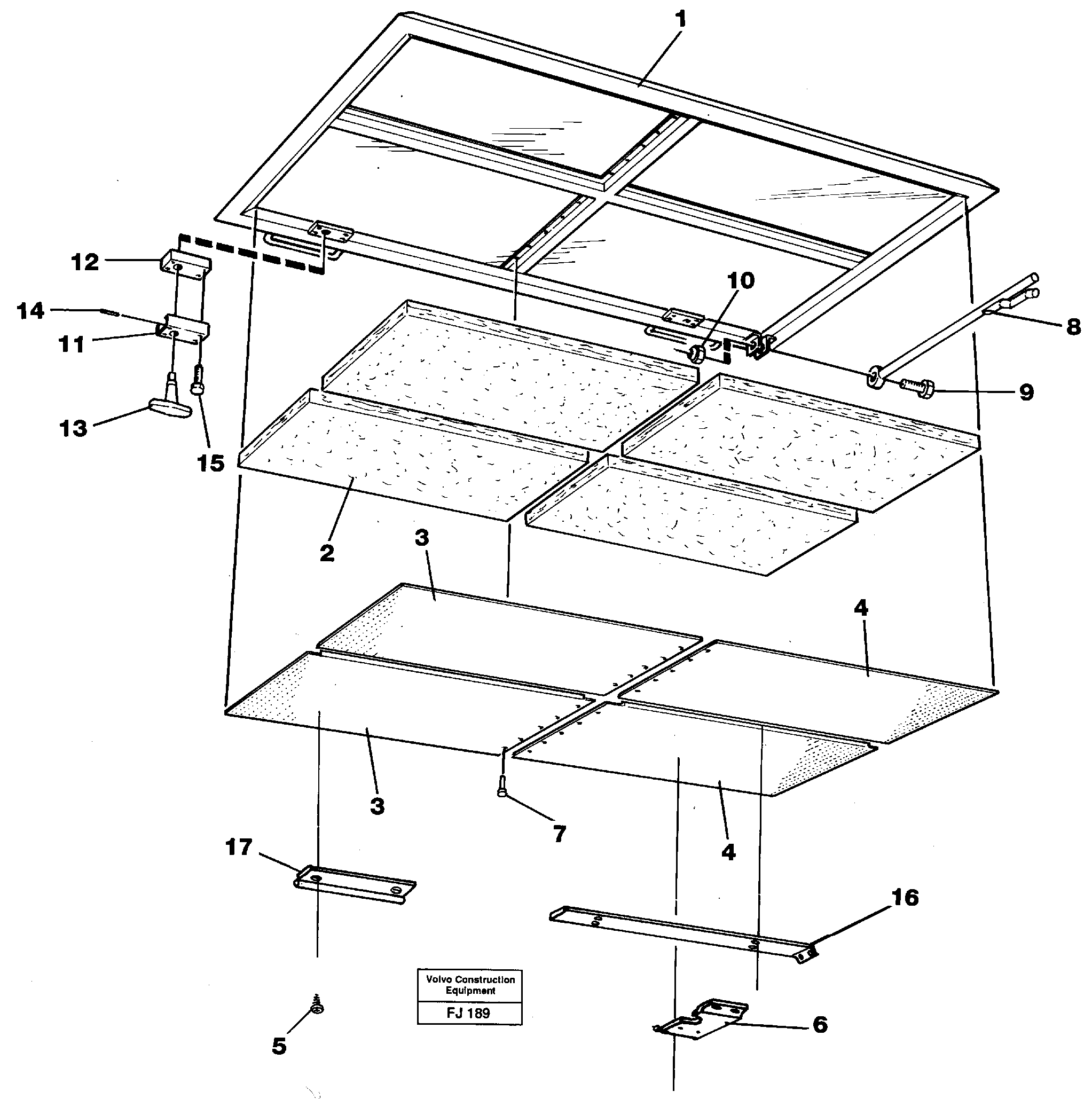 Hatch, engine — volvo parts diagram