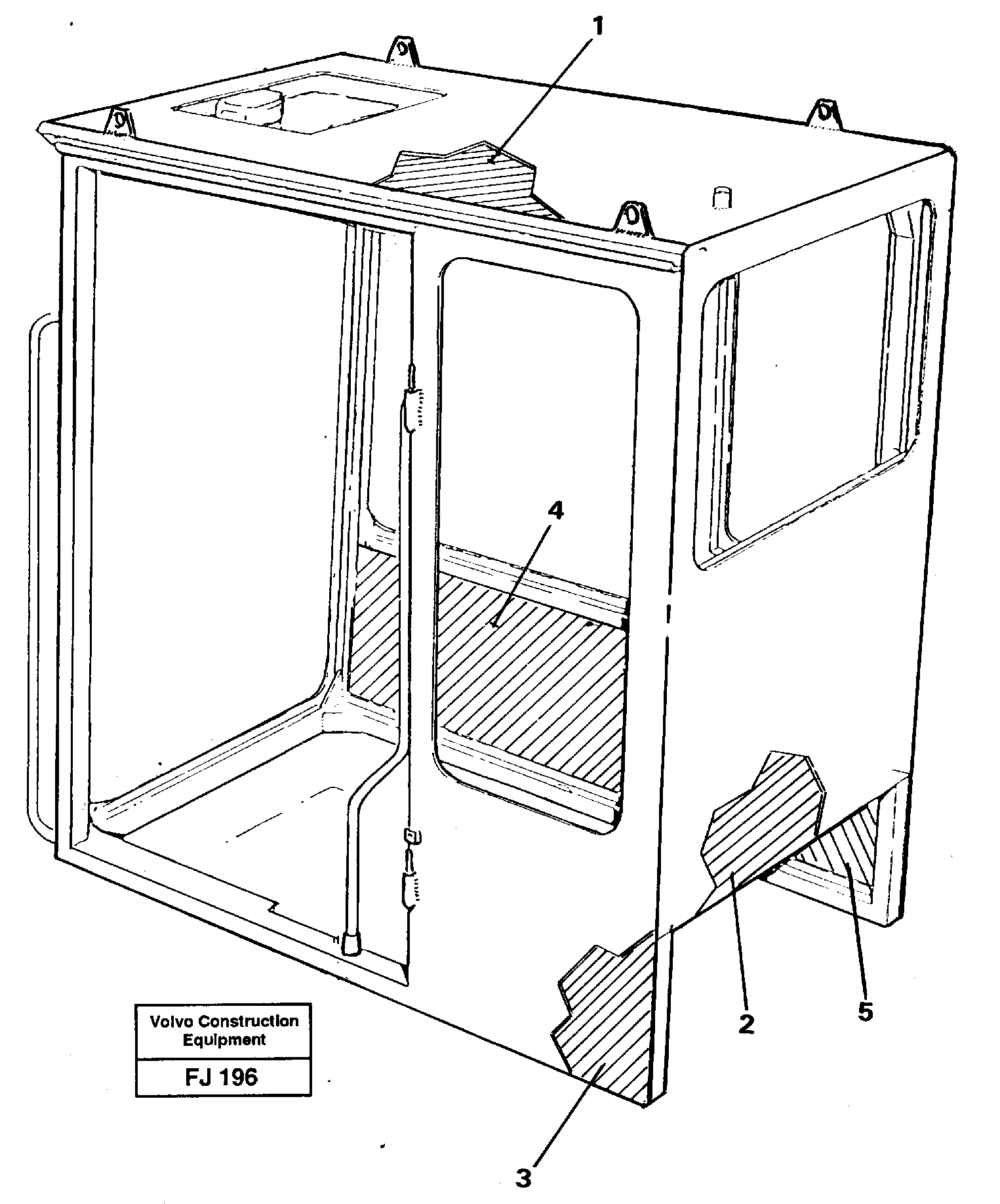 Cabin coating — volvo parts diagram