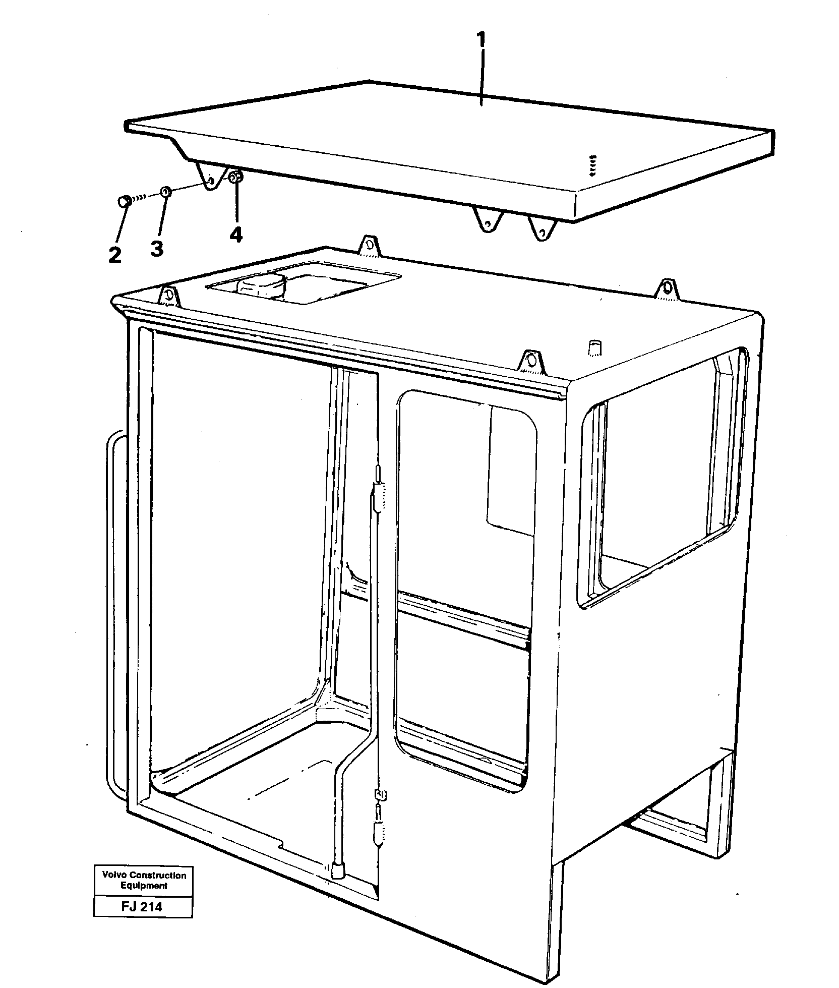Tropic roof  14244816 — volvo parts diagram