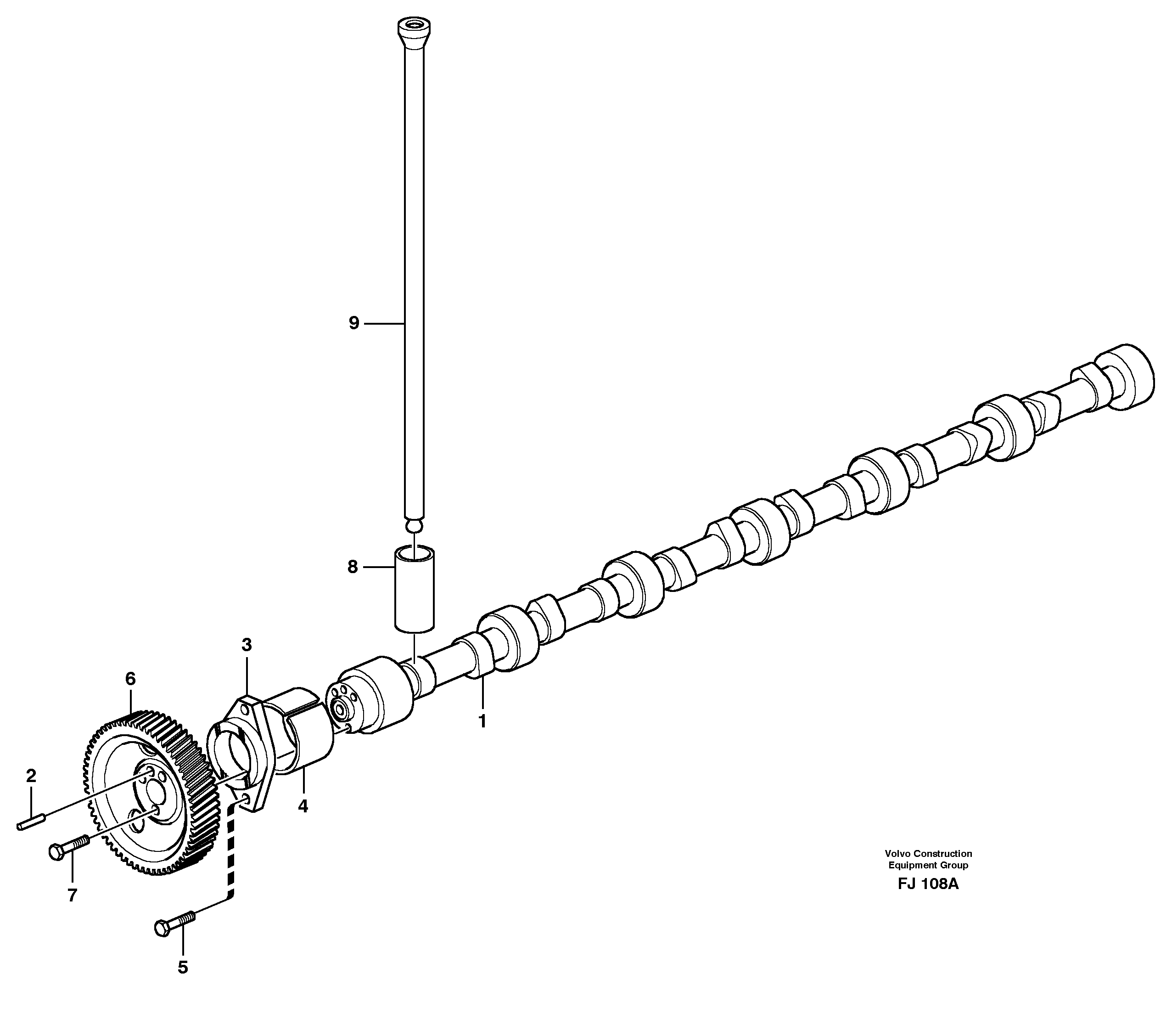 Camshaft — volvo parts diagram