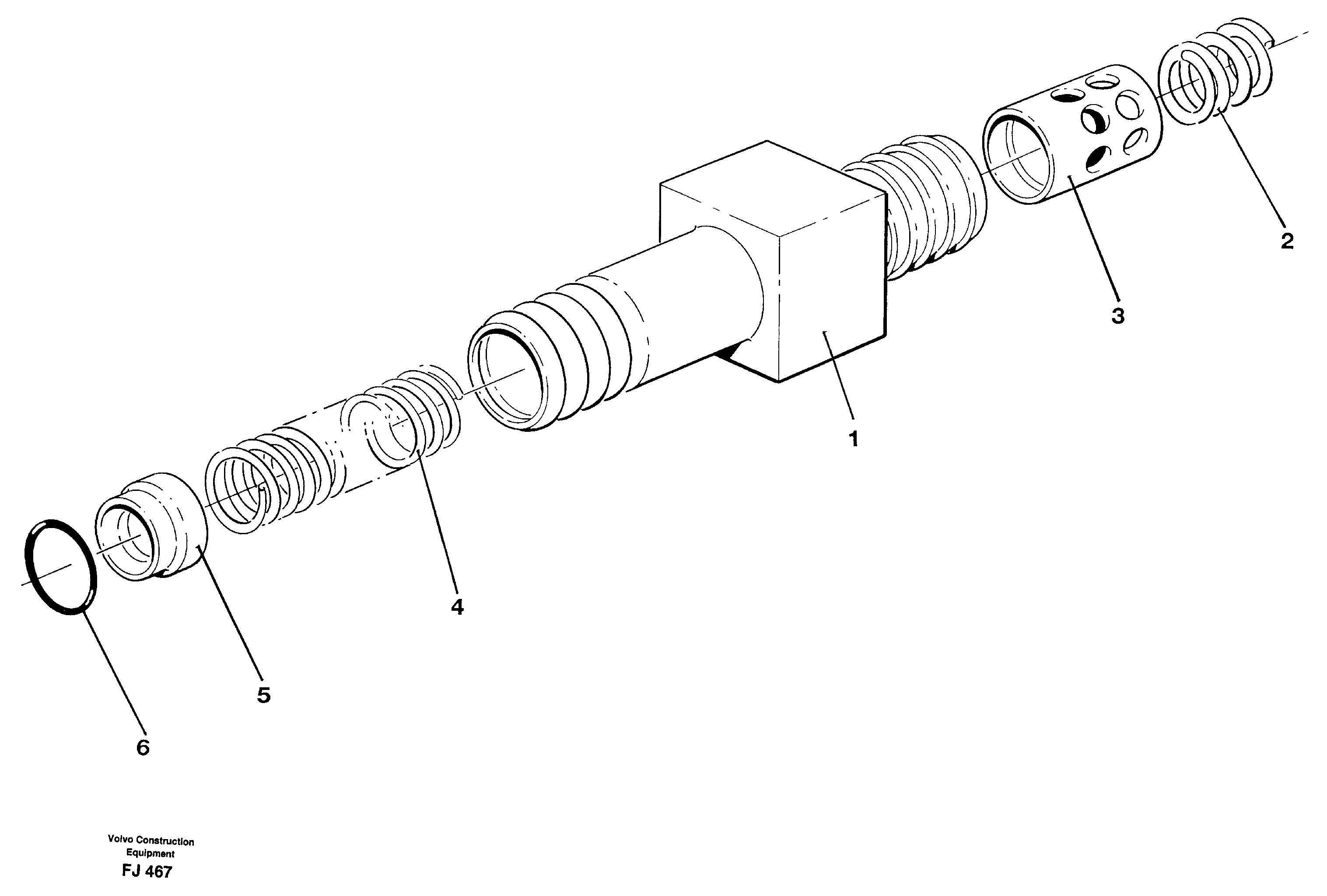 Thermostatic valve — volvo parts diagram