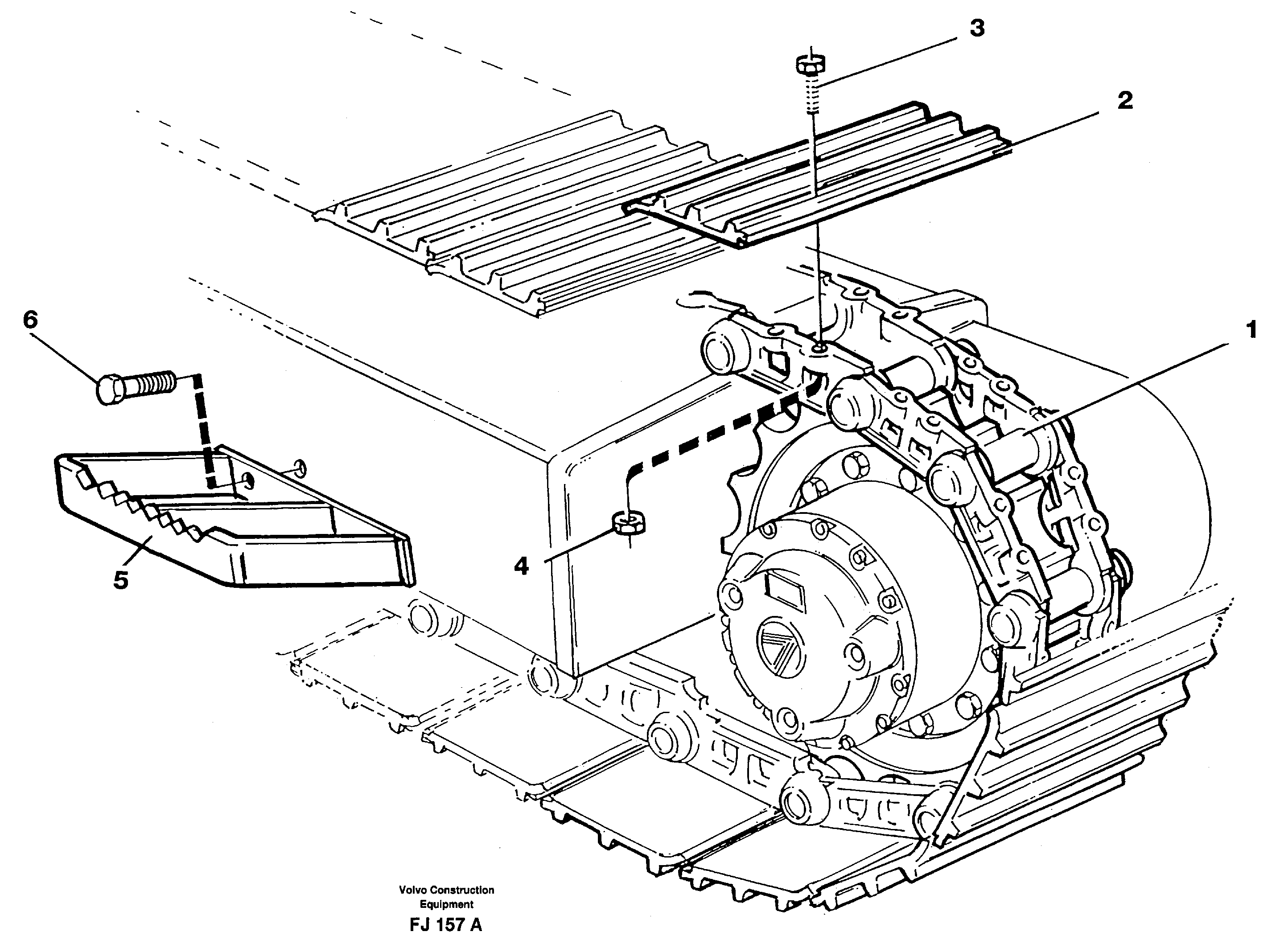 Crawler track  14257123,14257118,14257119,14257117,114260827 — volvo parts diagram