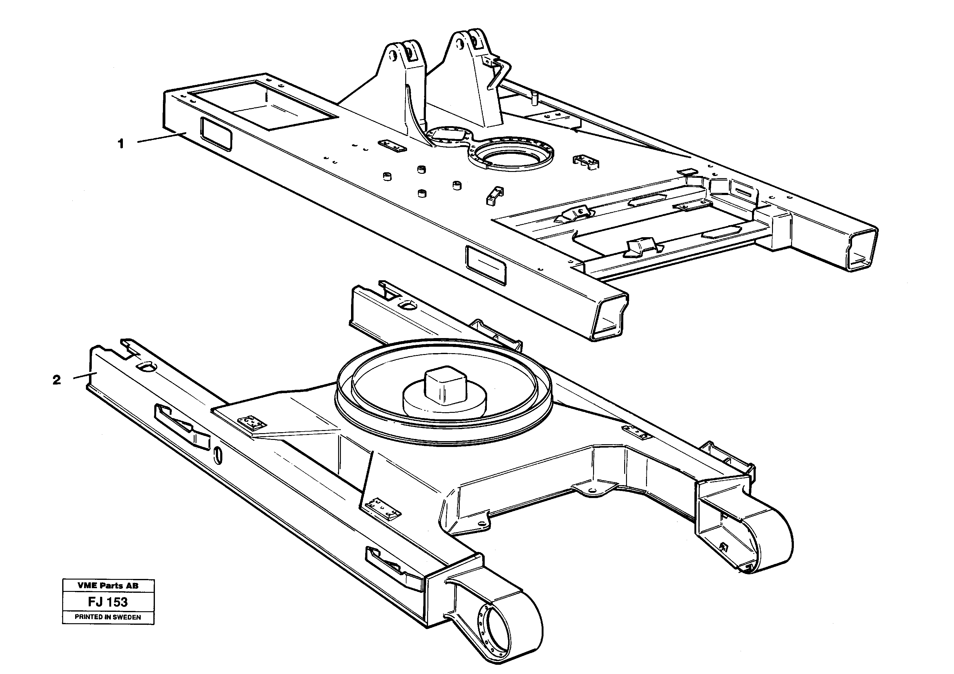 Frame — volvo parts diagram