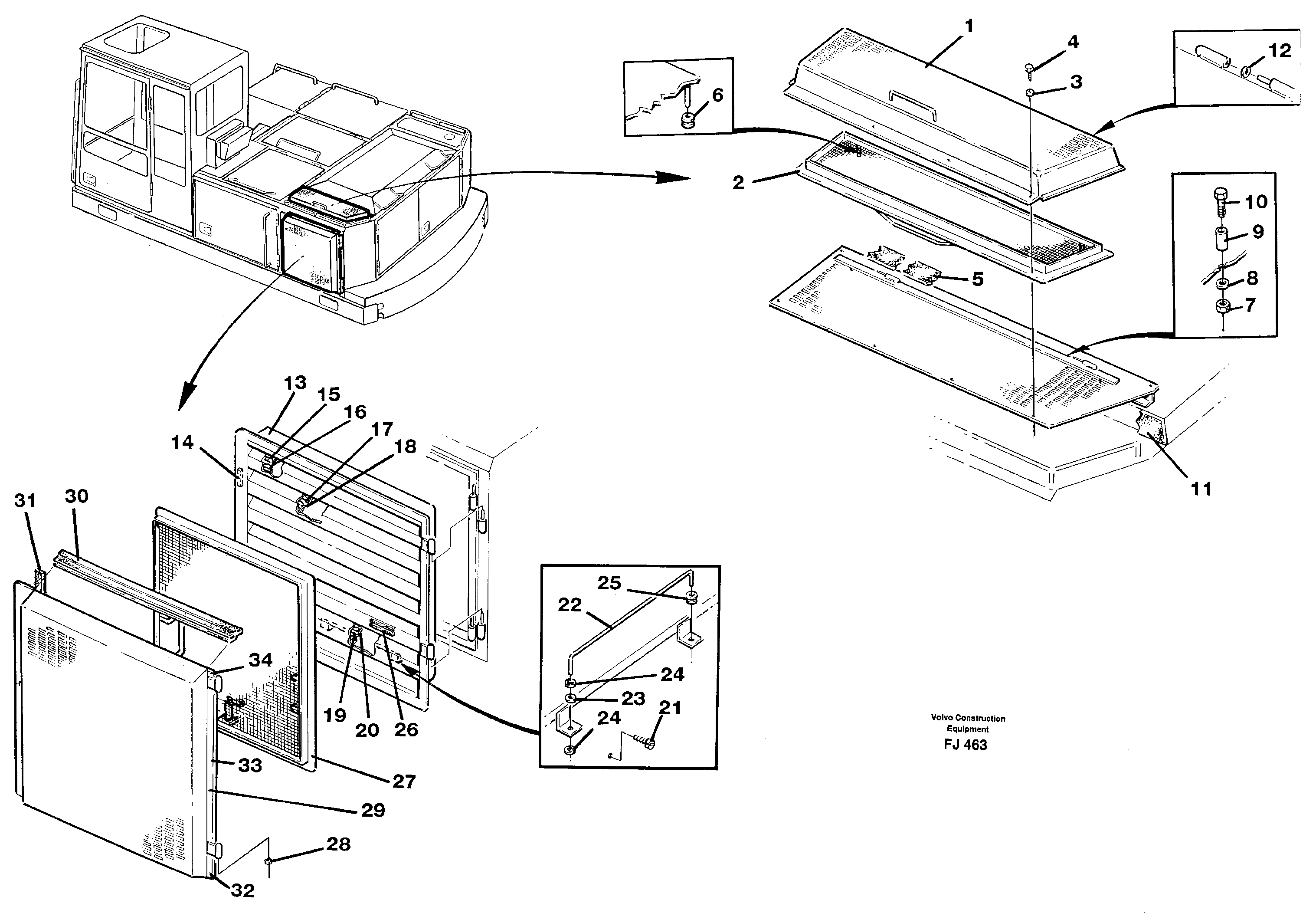 Cooler protection  14268198 — volvo parts diagram