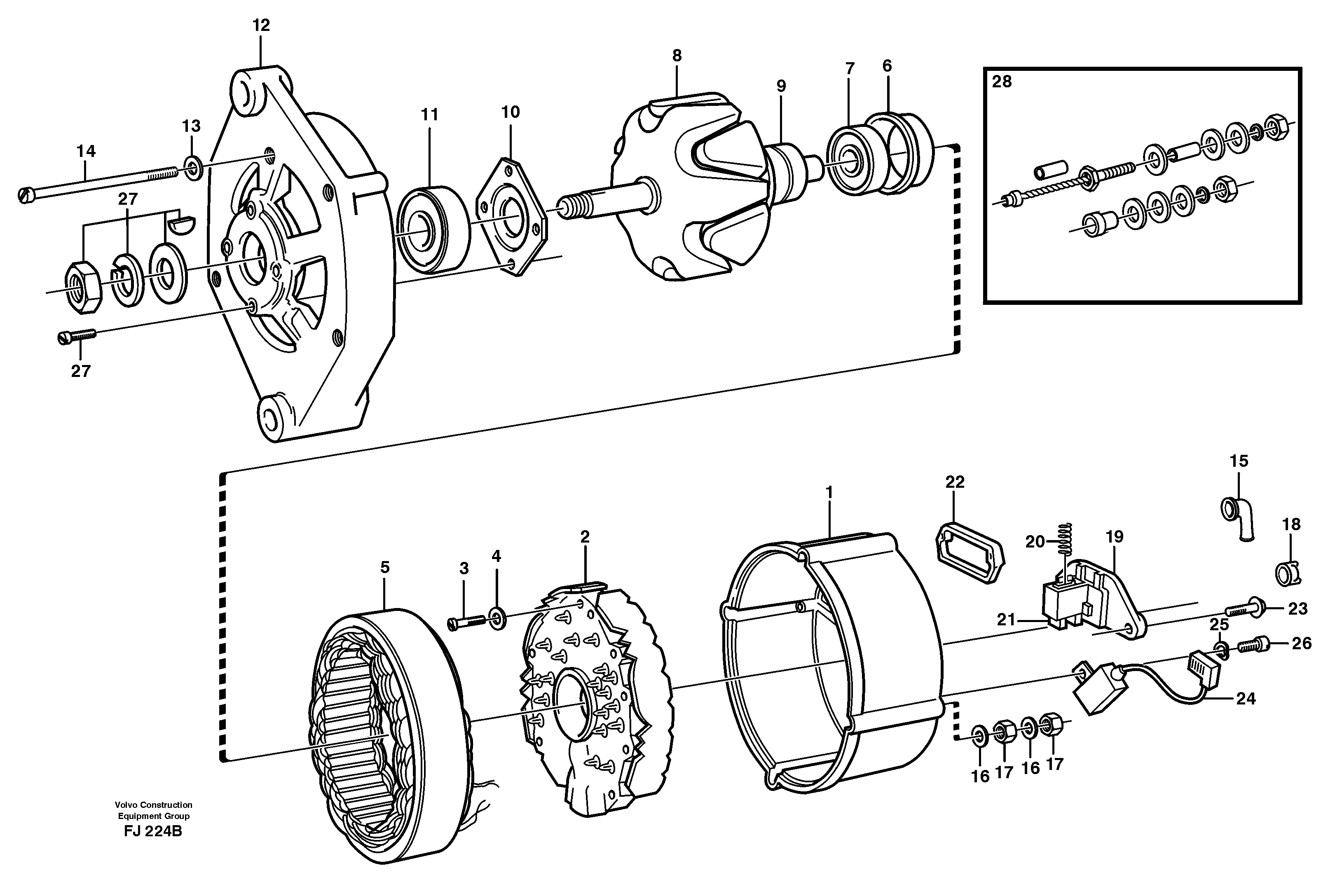 Alternator — volvo parts diagram