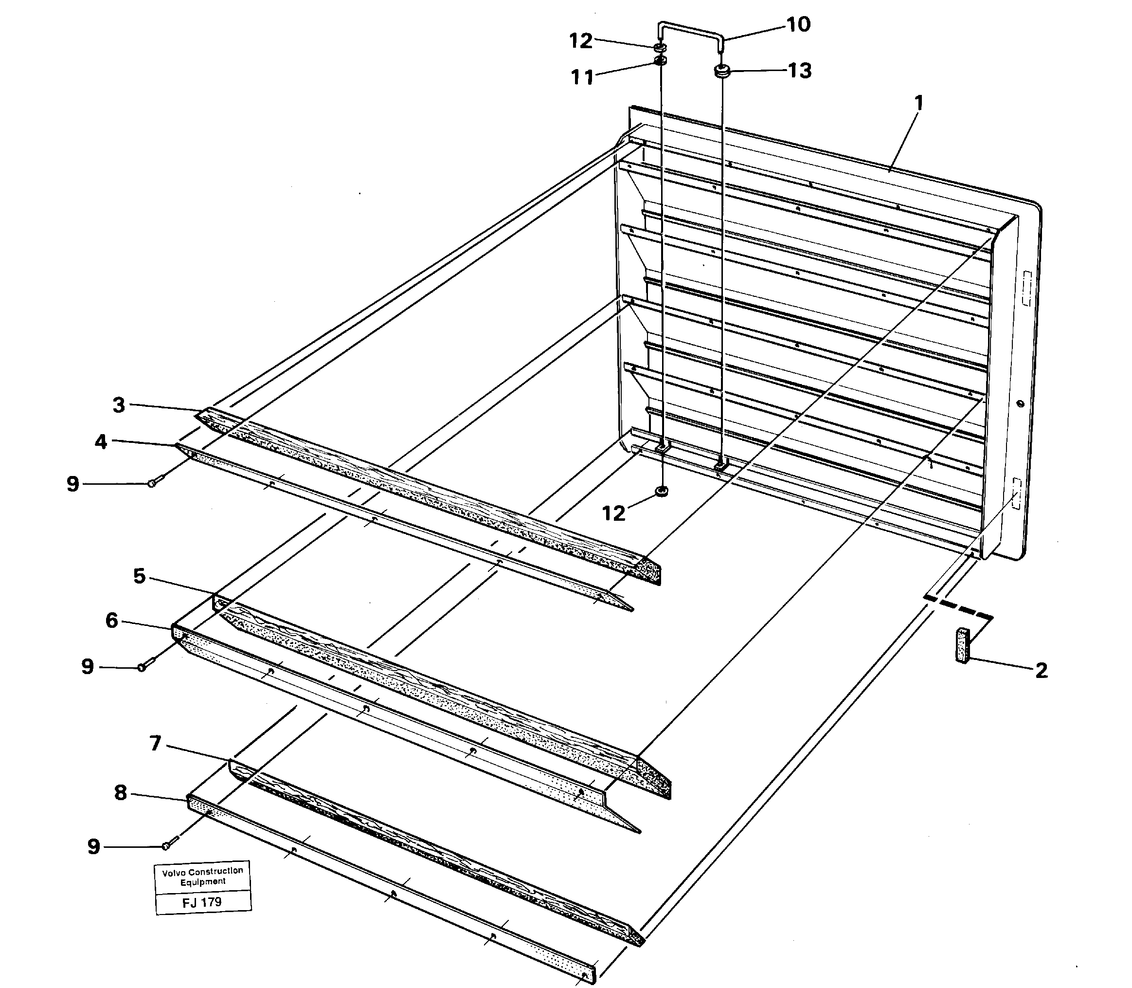 Door,cooler — volvo parts diagram