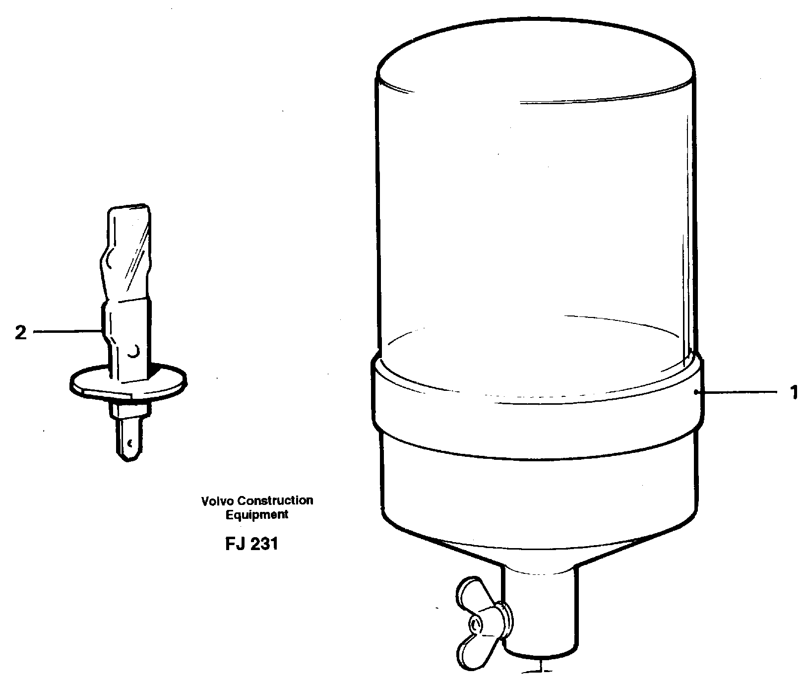 Rotating beacon  11999125 — volvo parts diagram