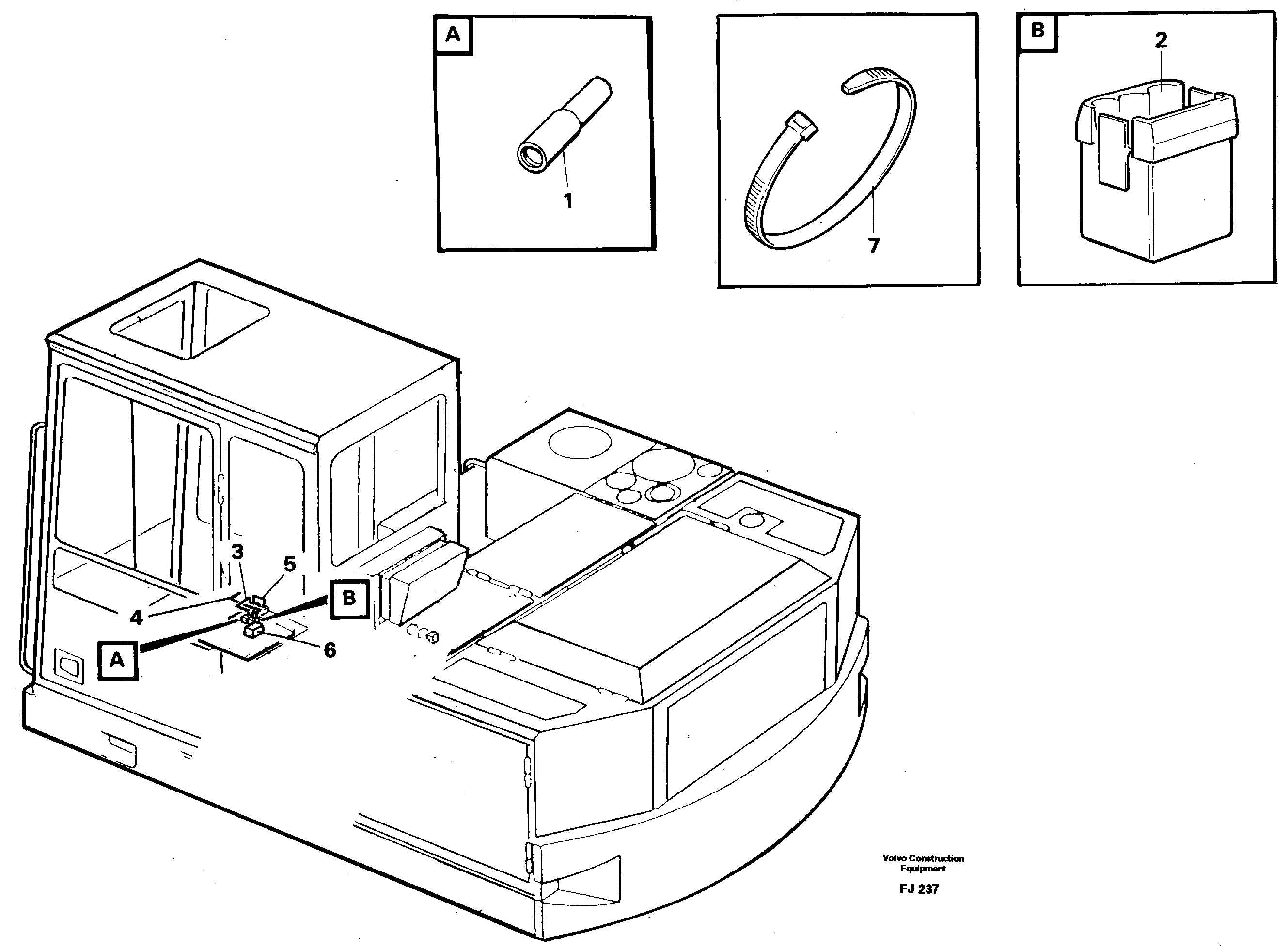 Electric installation for hydraulic hammer  14260165 — volvo parts diagram