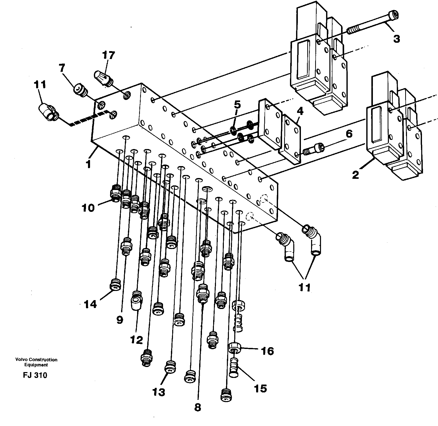 Control valve block — volvo parts diagram