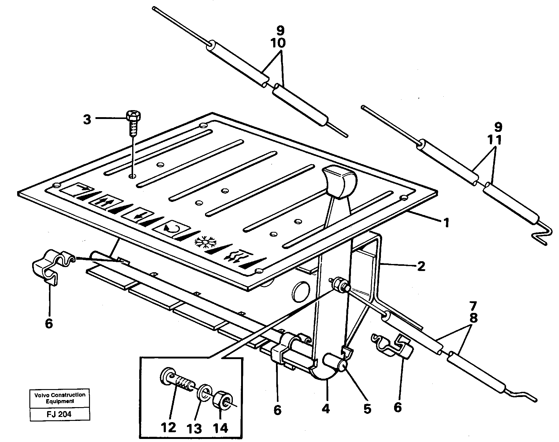 Heater control — volvo parts diagram