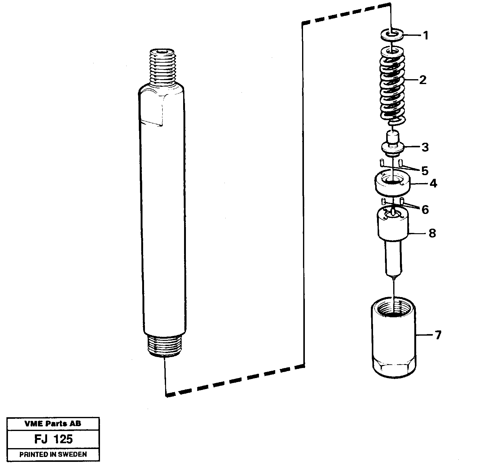 Injector — volvo parts diagram