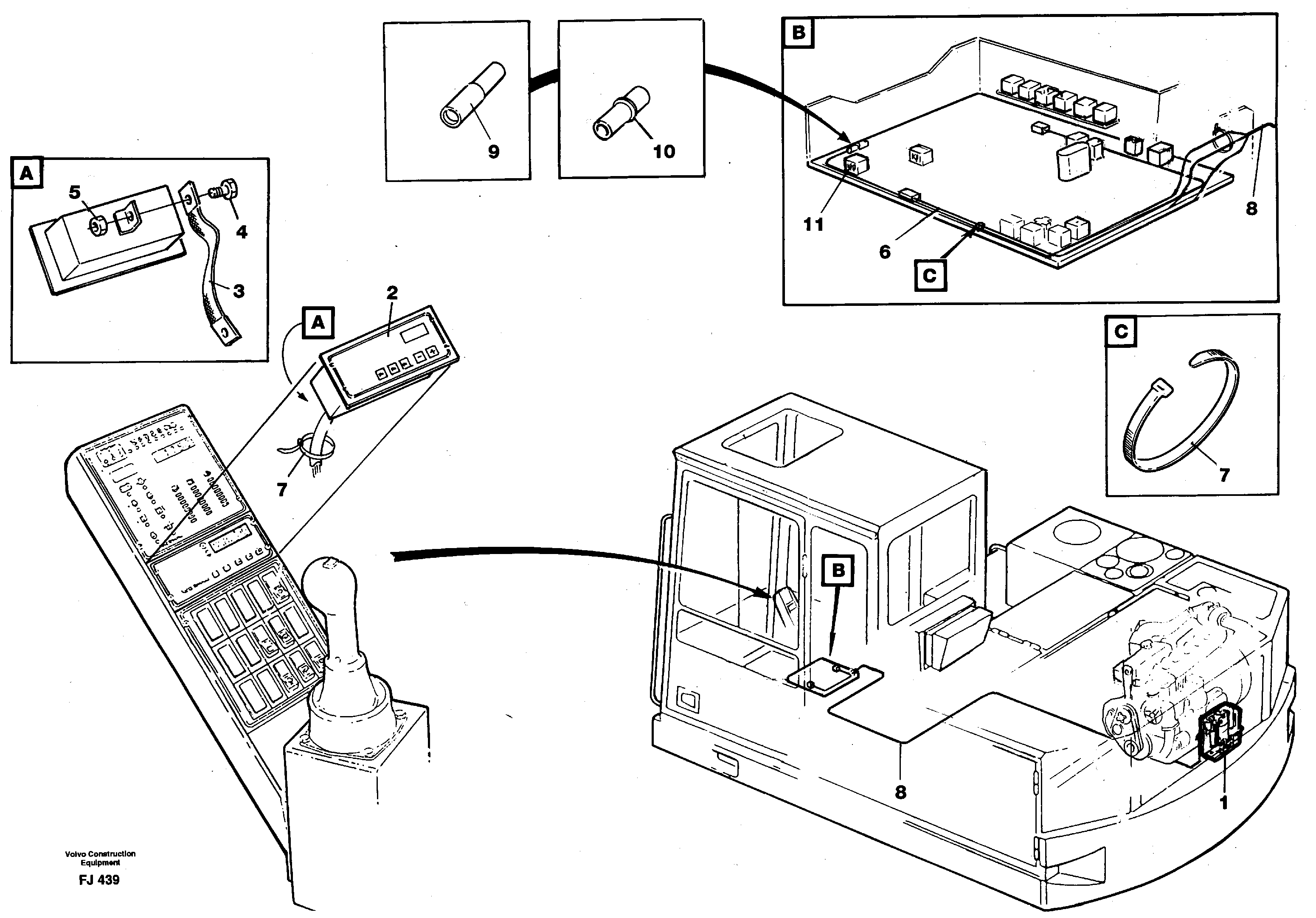 Electric installation, diesel heater.  SER NO 2317 -. 14264206 — volvo parts diagram