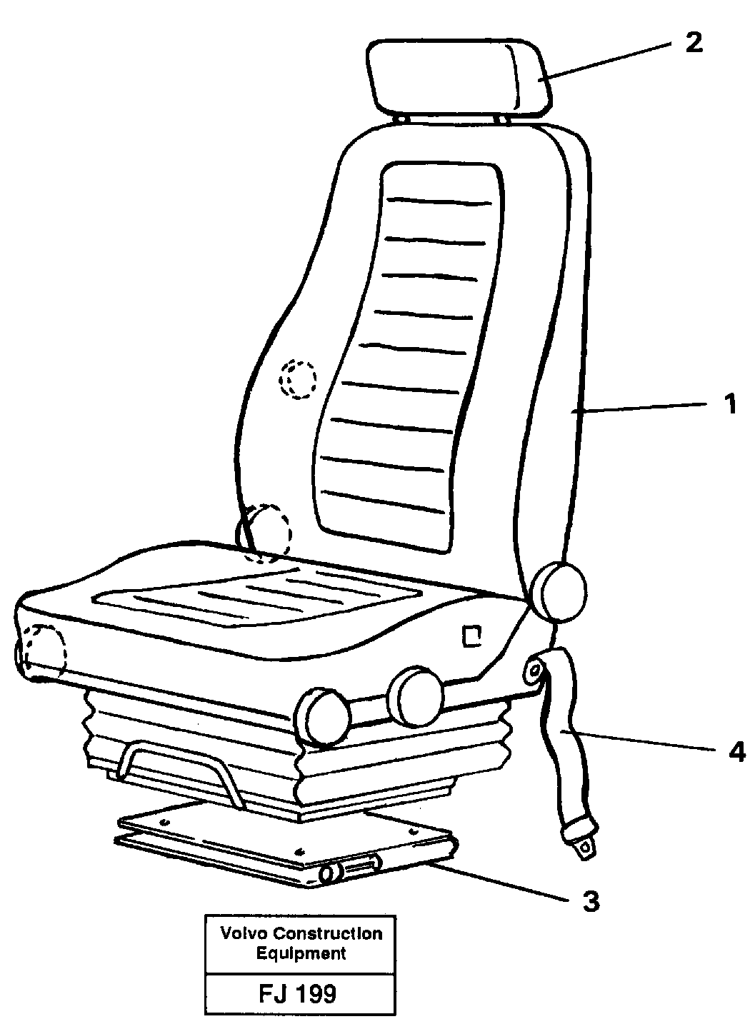 Operator seat Viking — volvo parts diagram