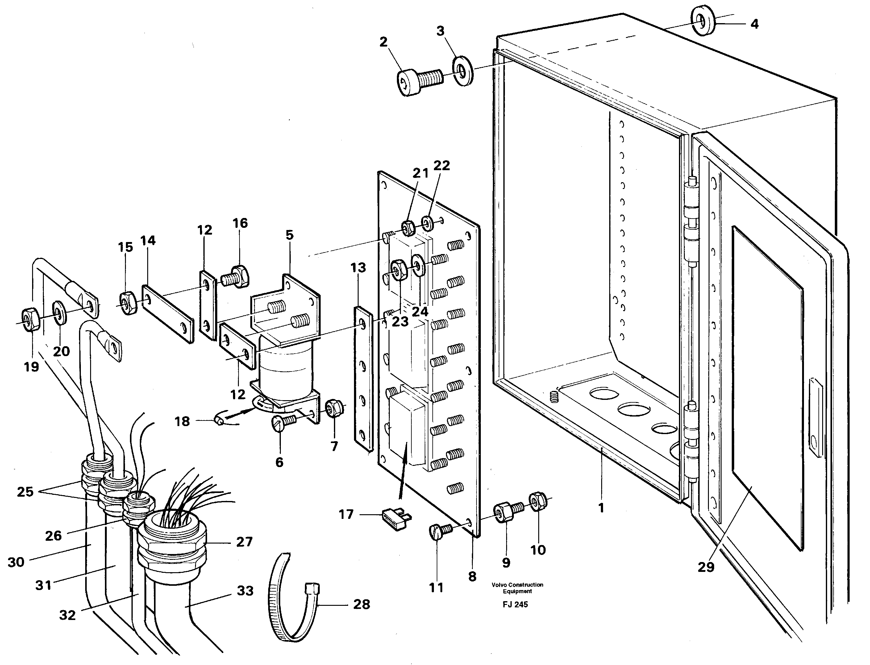 Main fuse box — volvo parts diagram