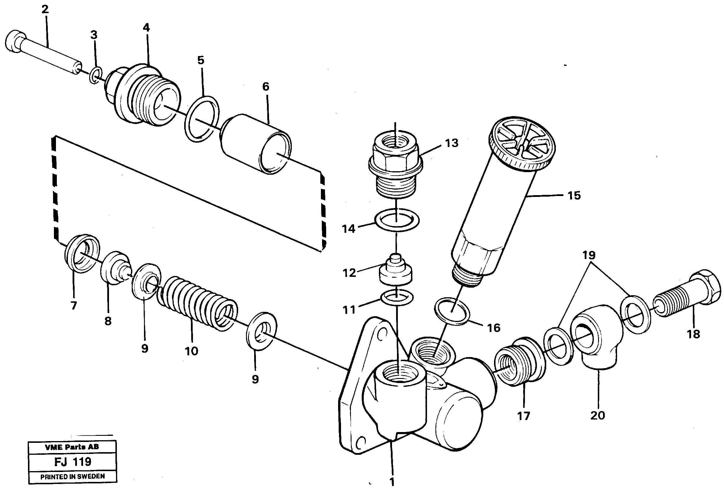 Feed pump  TD 63 KHE — volvo parts diagram