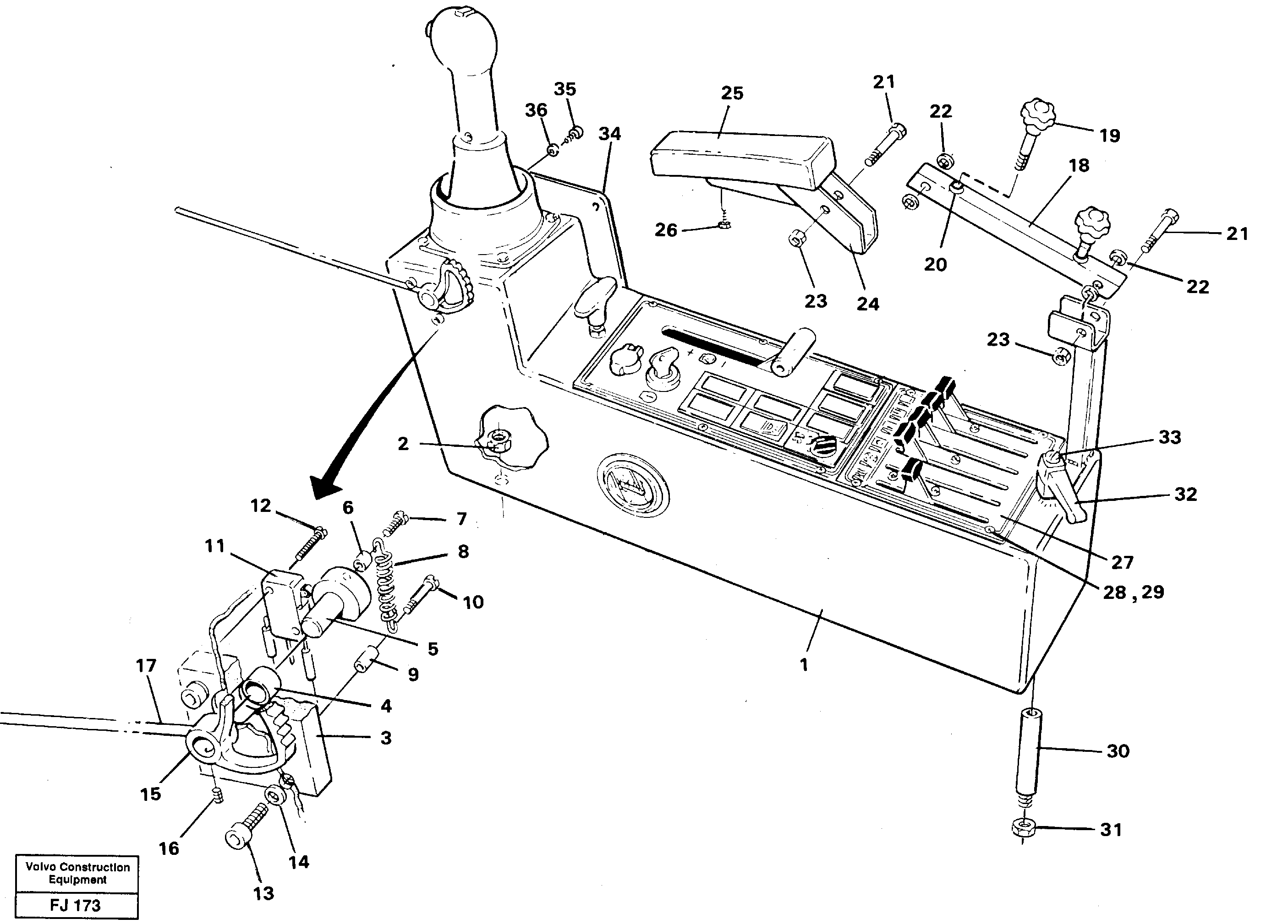Side panel, left — volvo parts diagram