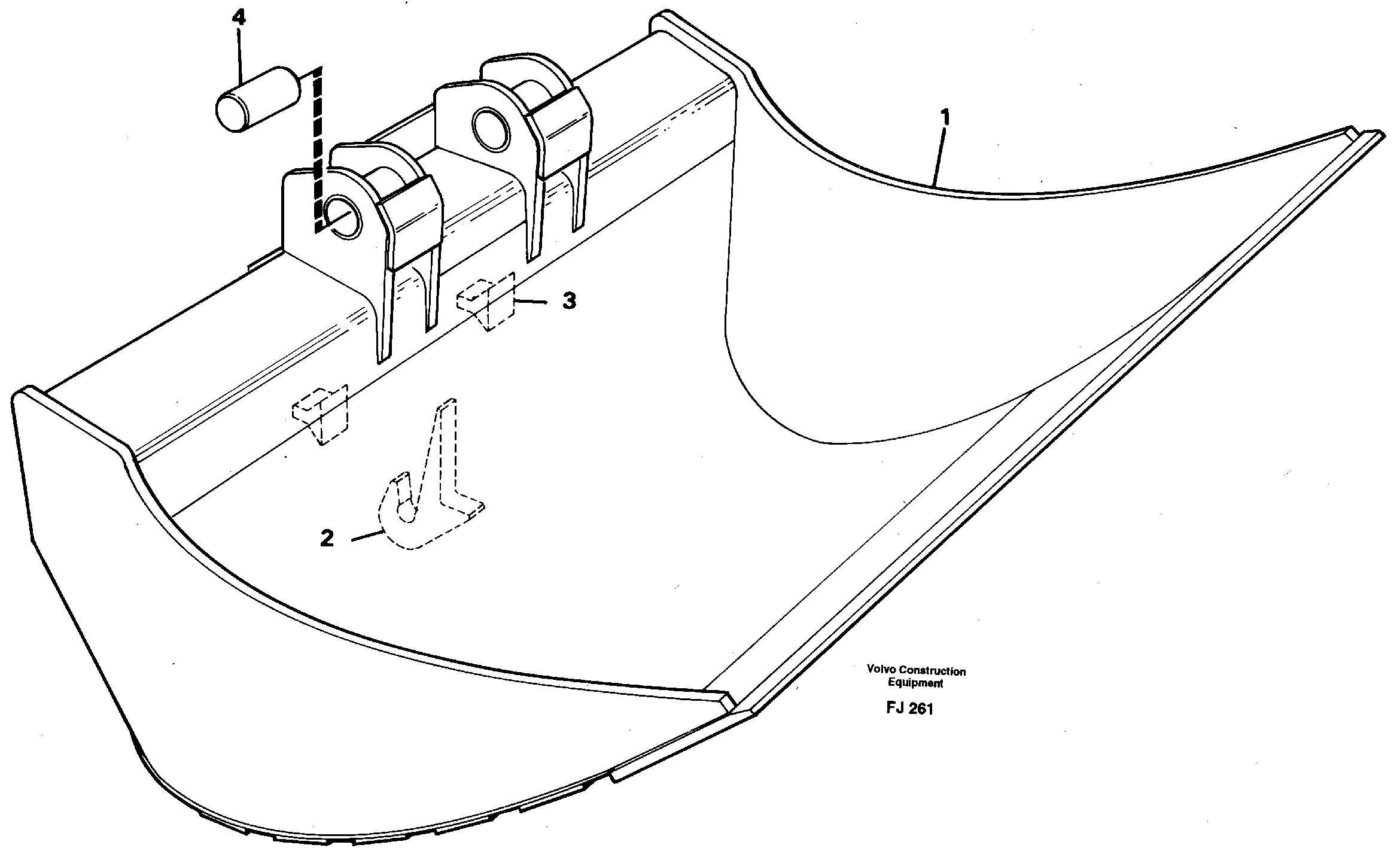 Fixed slope buckets — volvo parts diagram