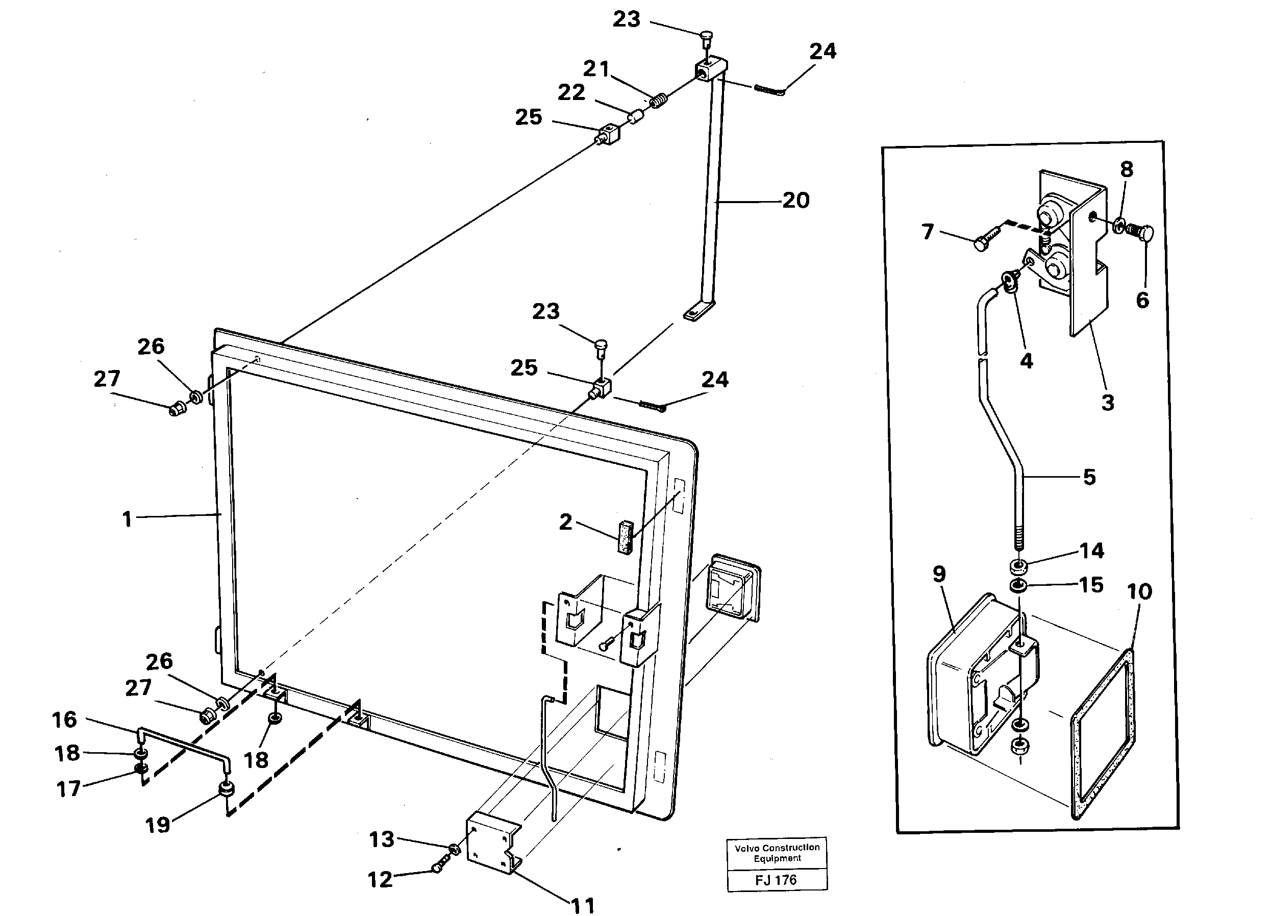 Door, valve housing — volvo parts diagram
