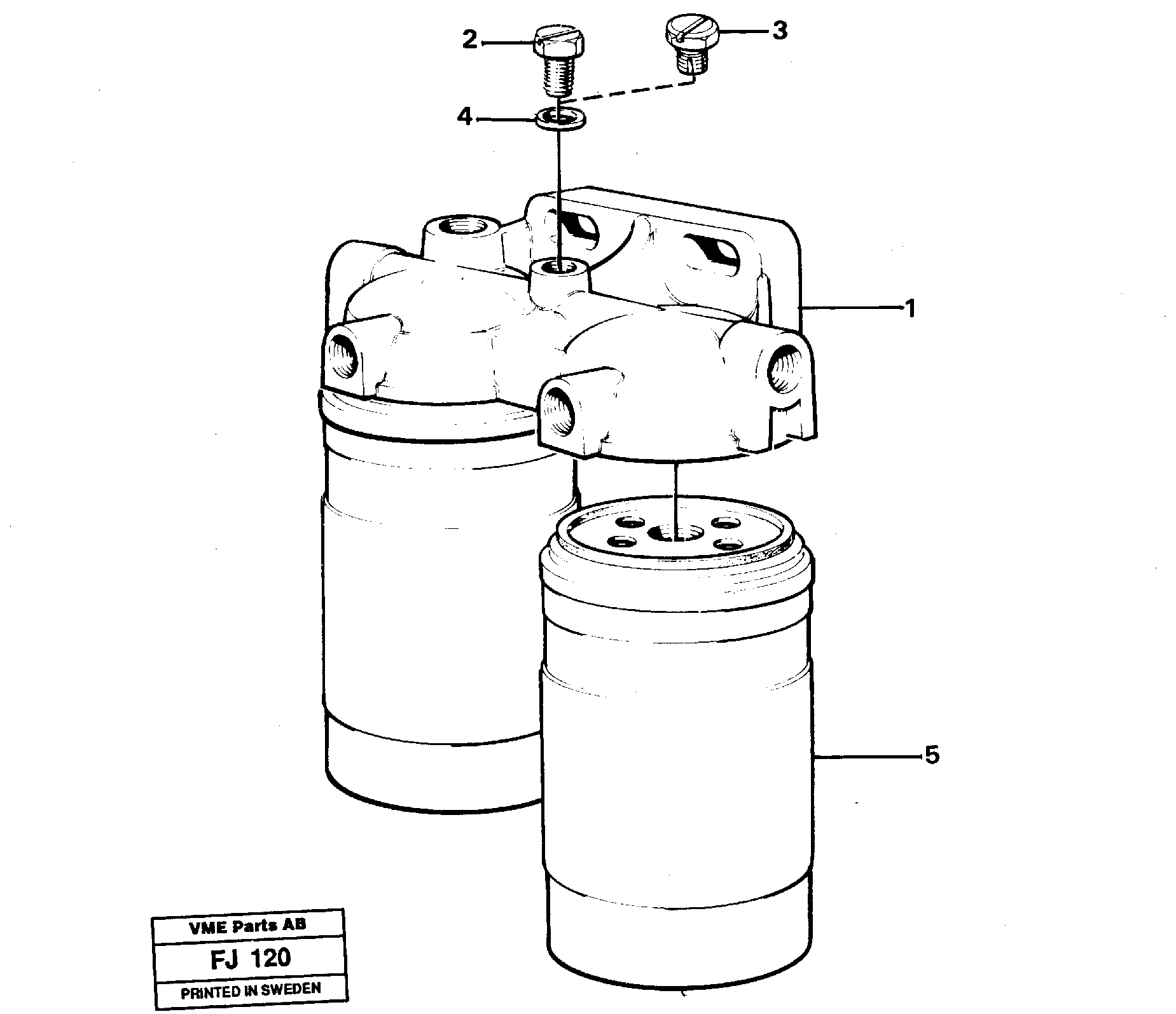 Fuel filter — volvo parts diagram