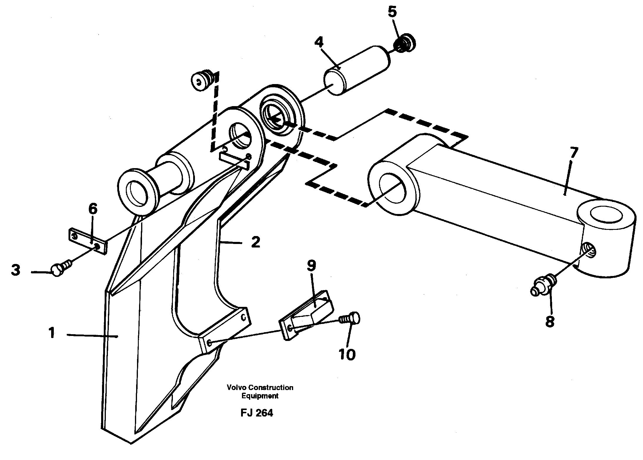 Clamshell rest  14259252 — volvo parts diagram