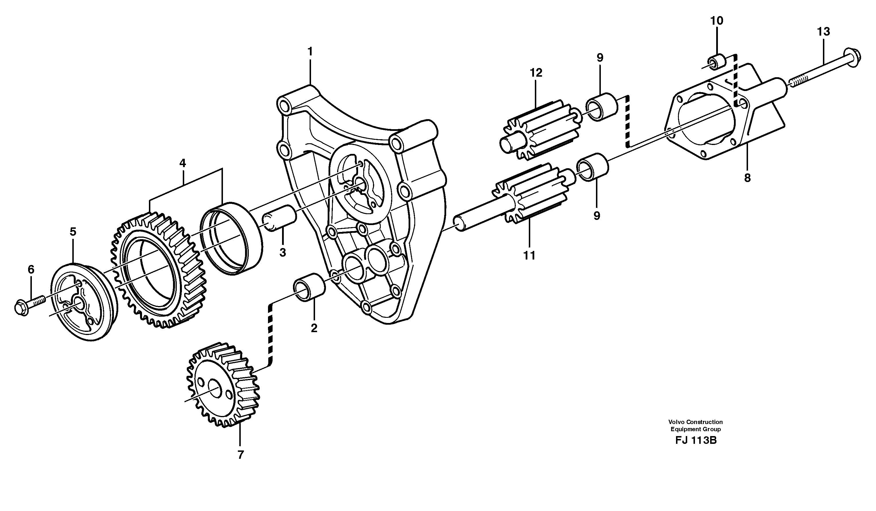 Oil pump — volvo parts diagram