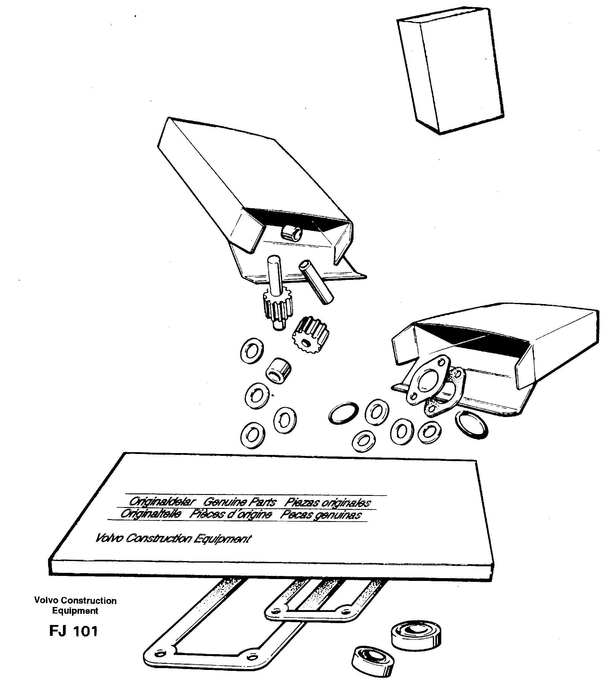 Repair kits for engine — volvo parts diagram