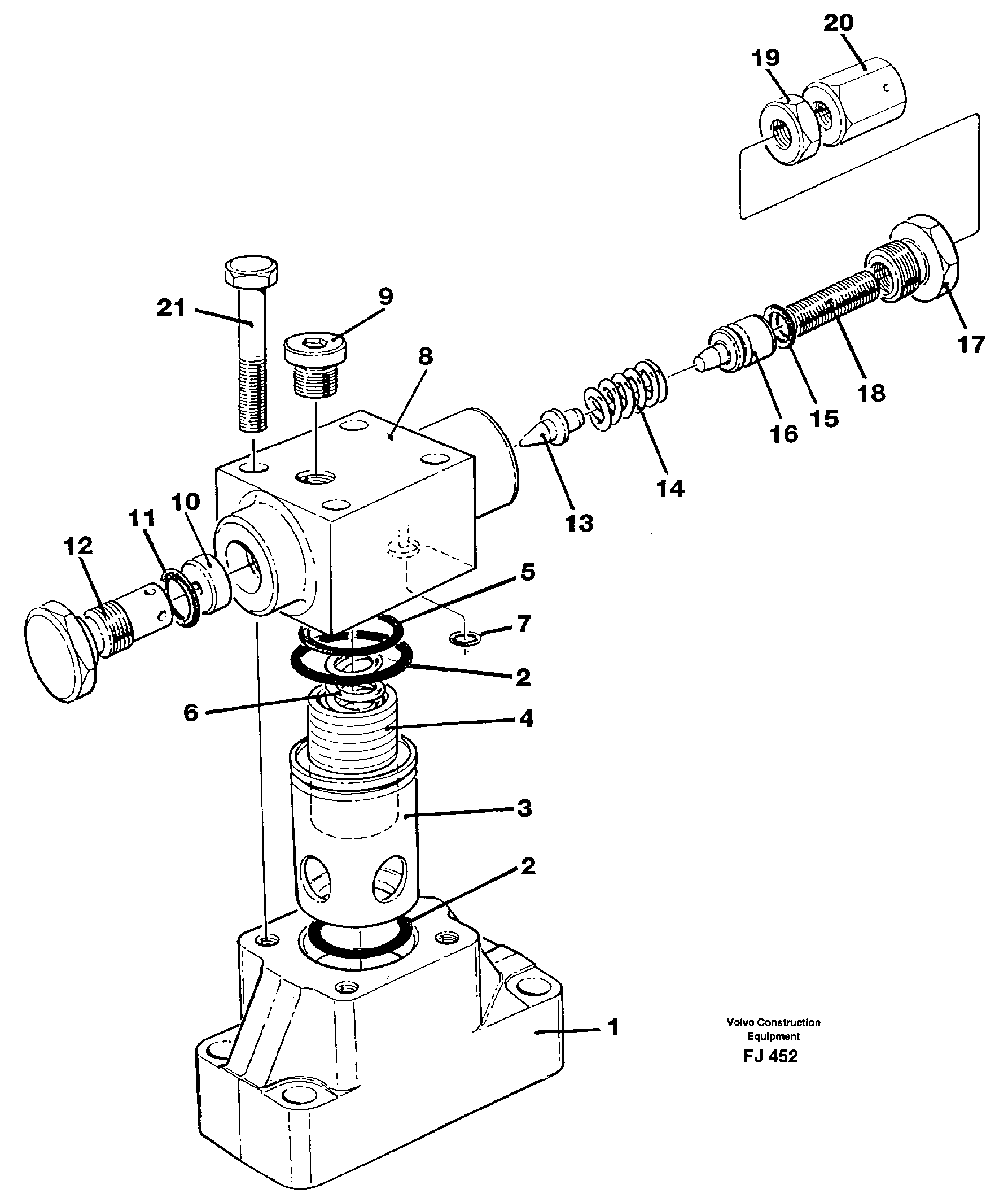 Pressure lim. valve — volvo parts diagram