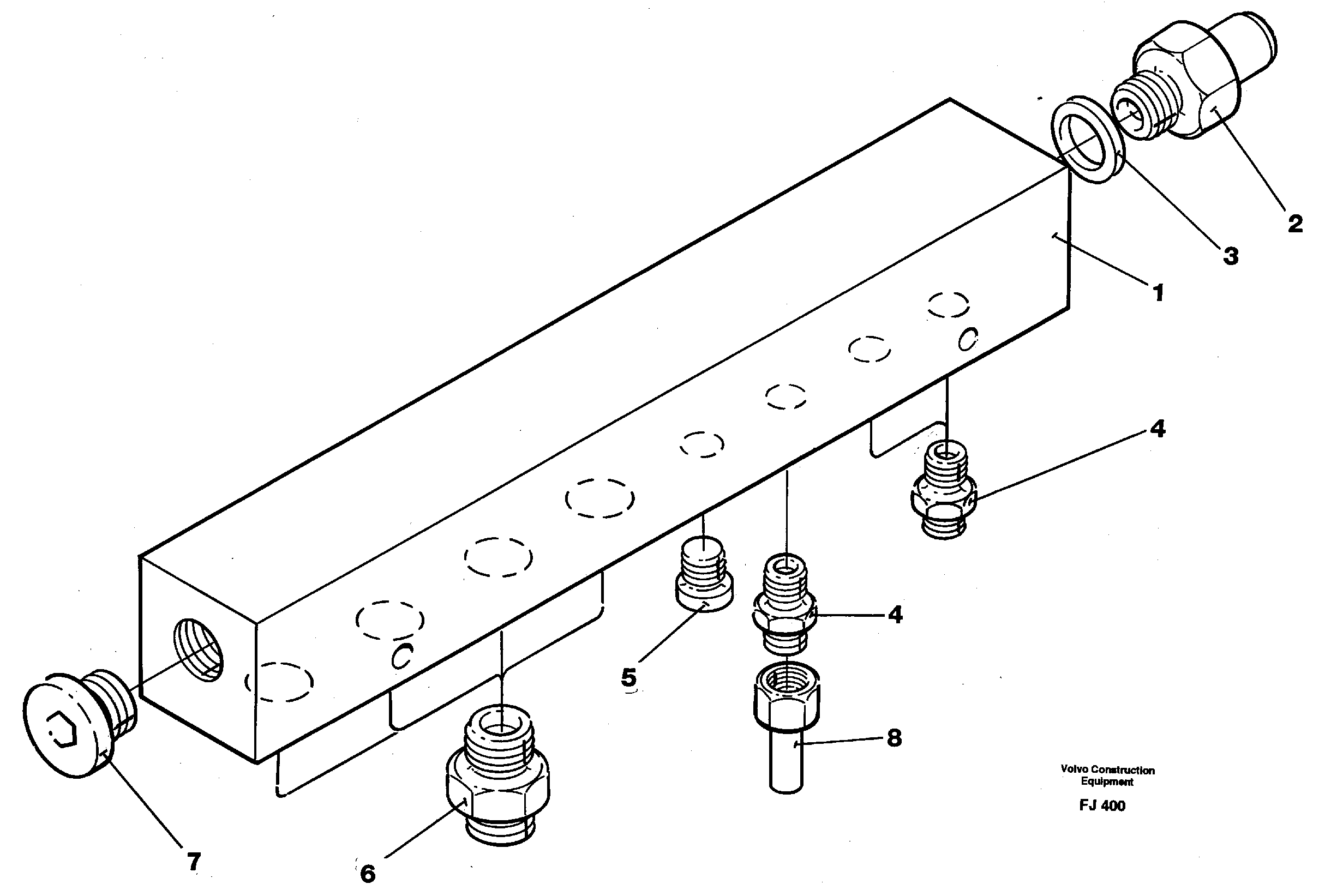 Connection board — volvo parts diagram
