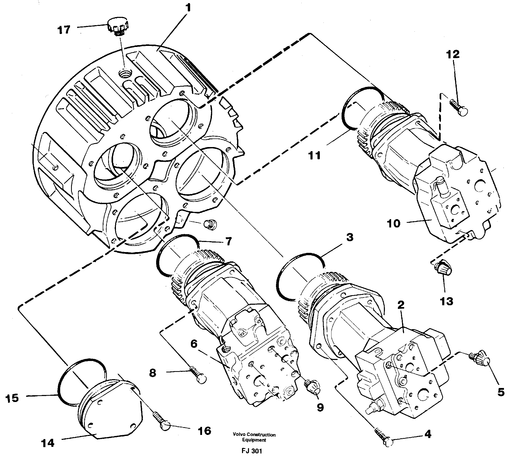 Pump installation — volvo parts diagram
