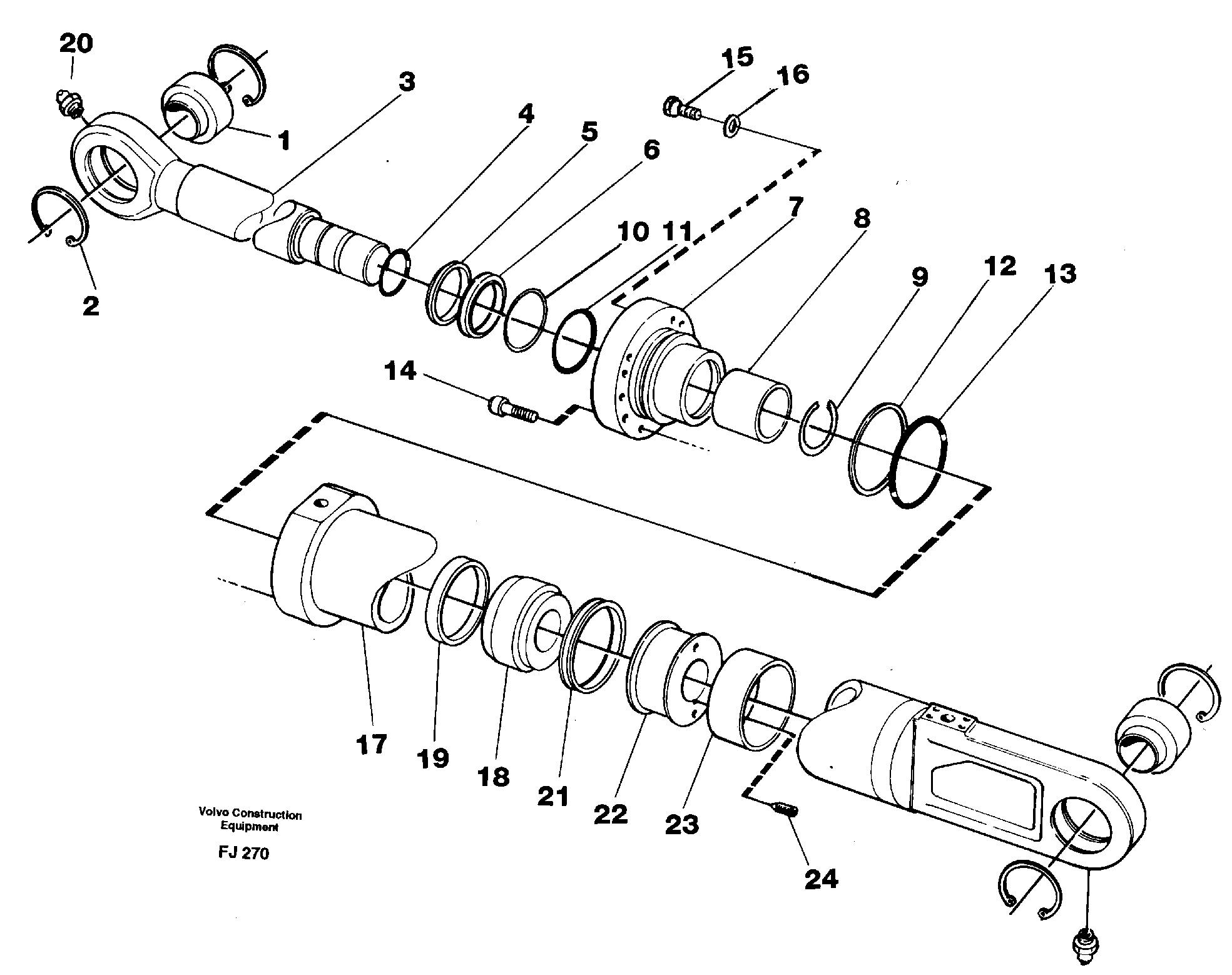 Knuckle cylinder — volvo parts diagram