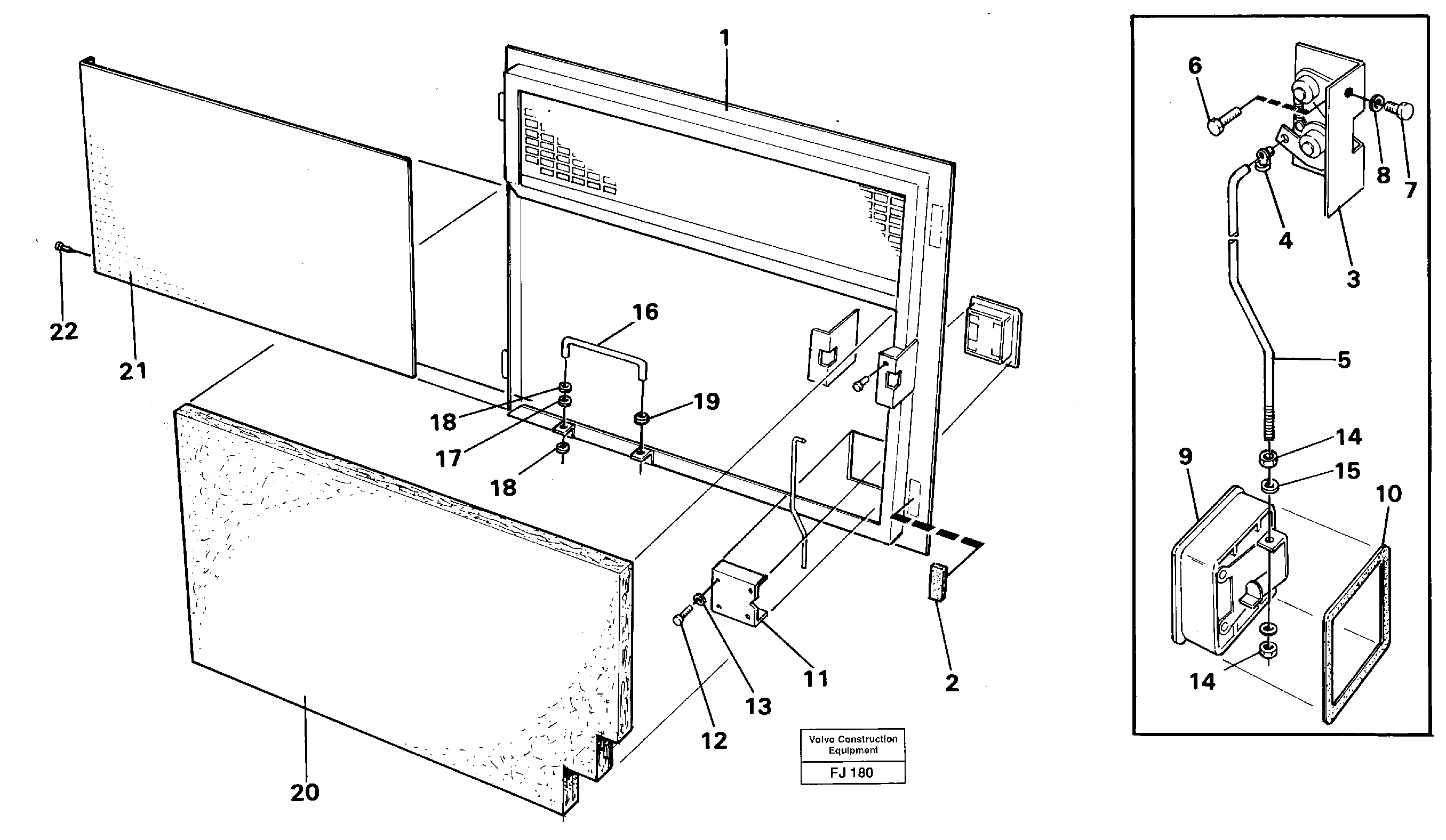 Door, tank pumps — volvo parts diagram