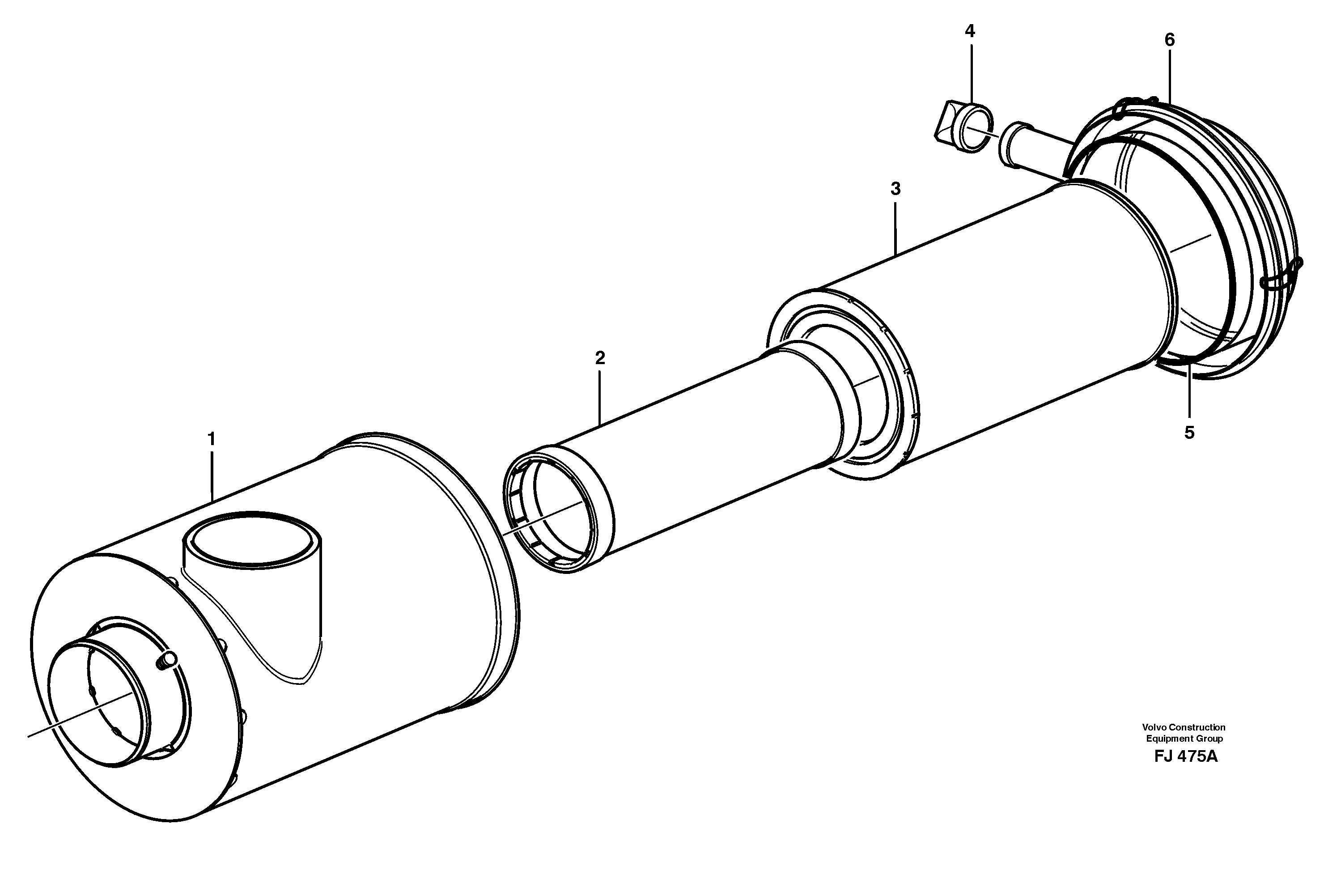 Air filter — volvo parts diagram
