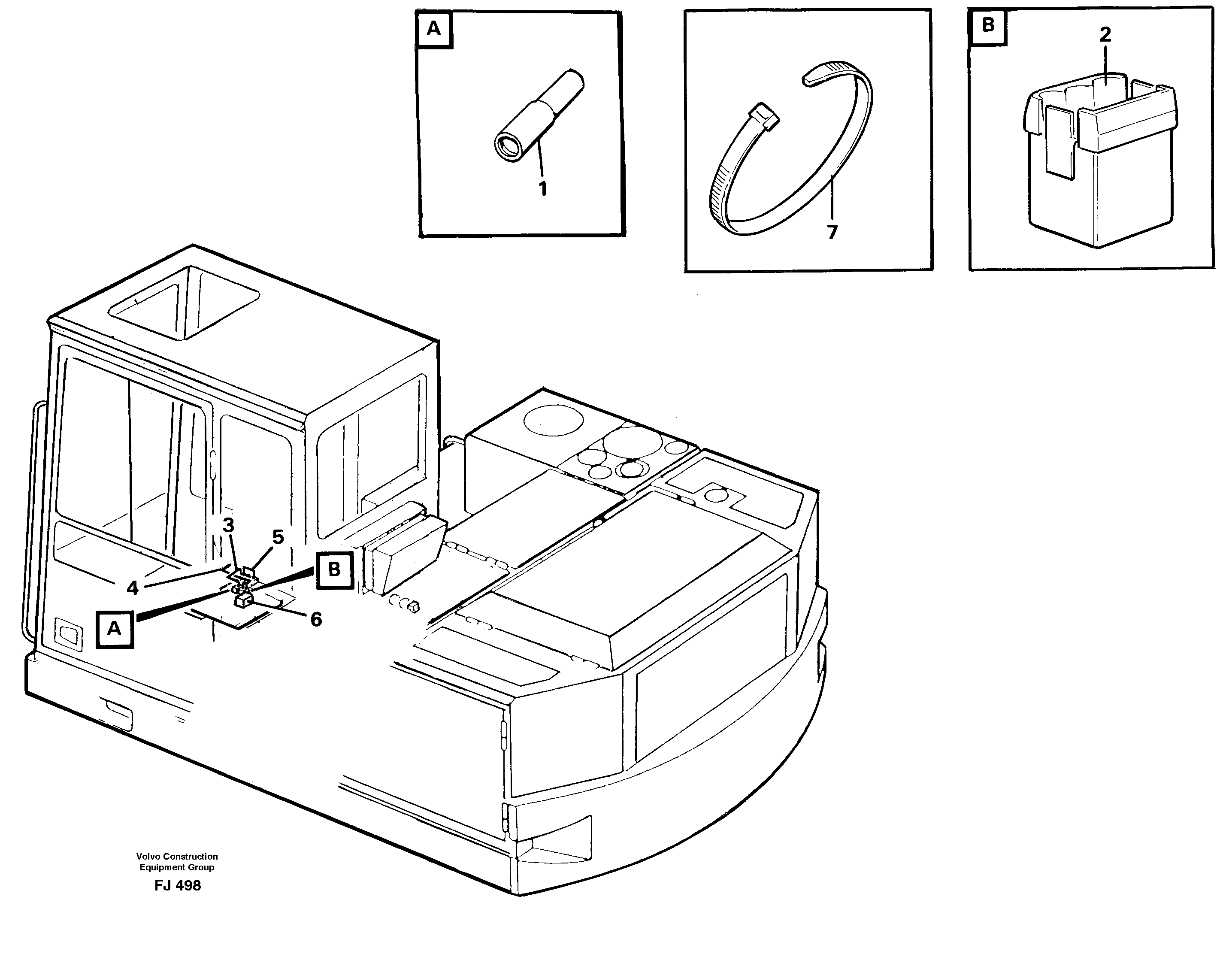 Electric installation for hydraulic hammer  14260165 — volvo parts diagram