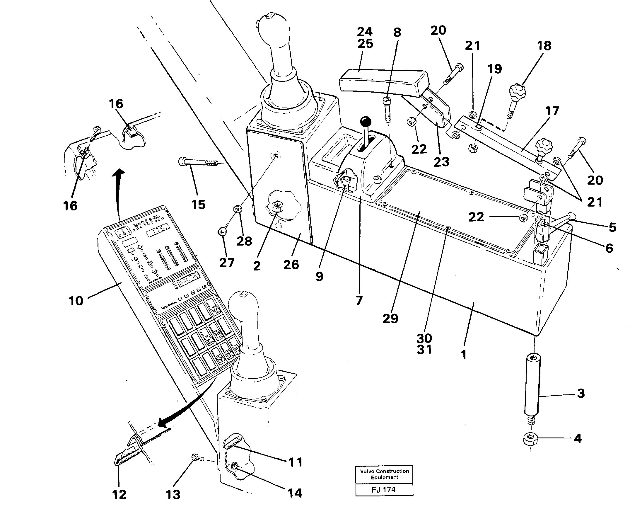 Side panel right — volvo parts diagram