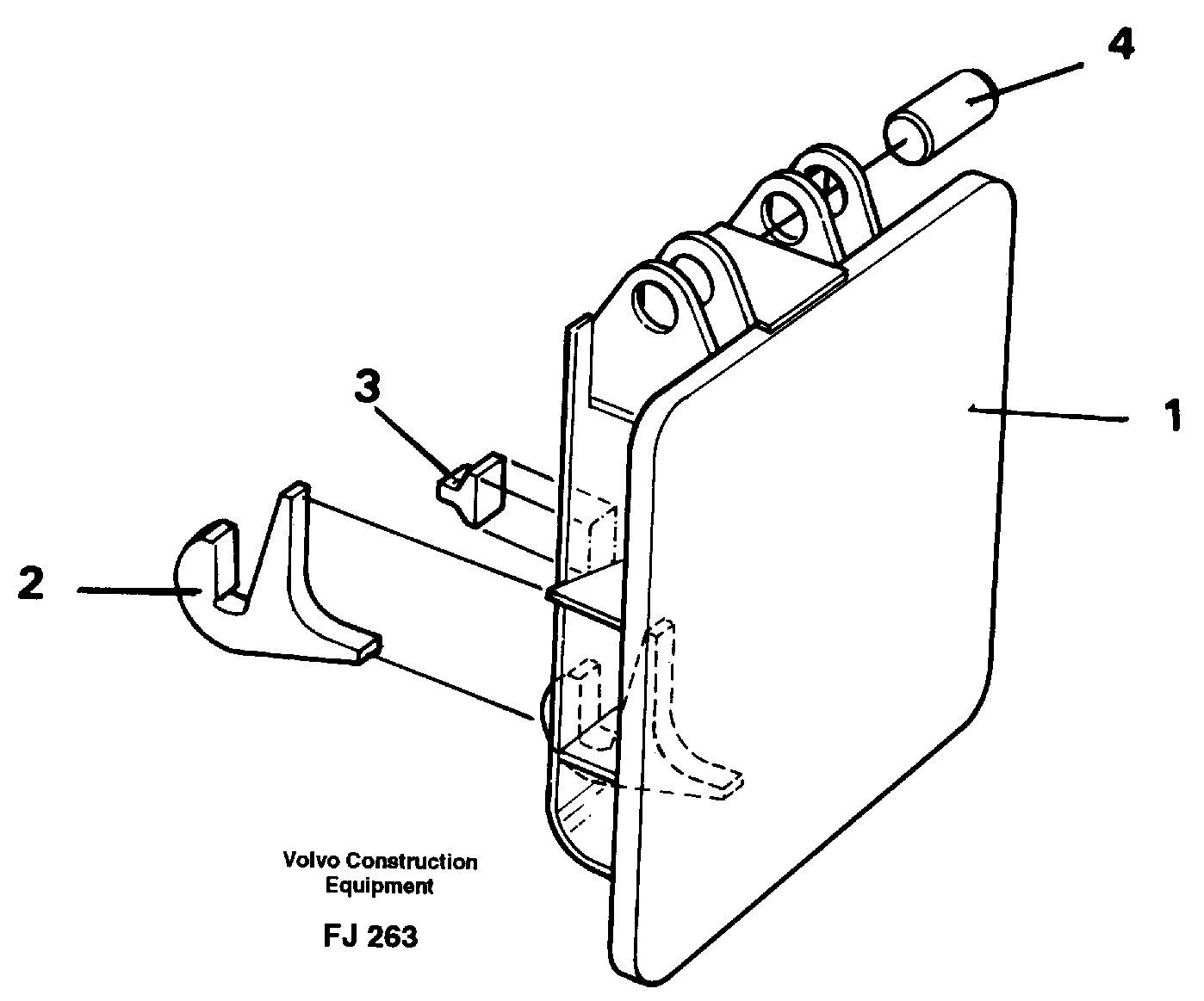 Hammer plate  14255386 — volvo parts diagram