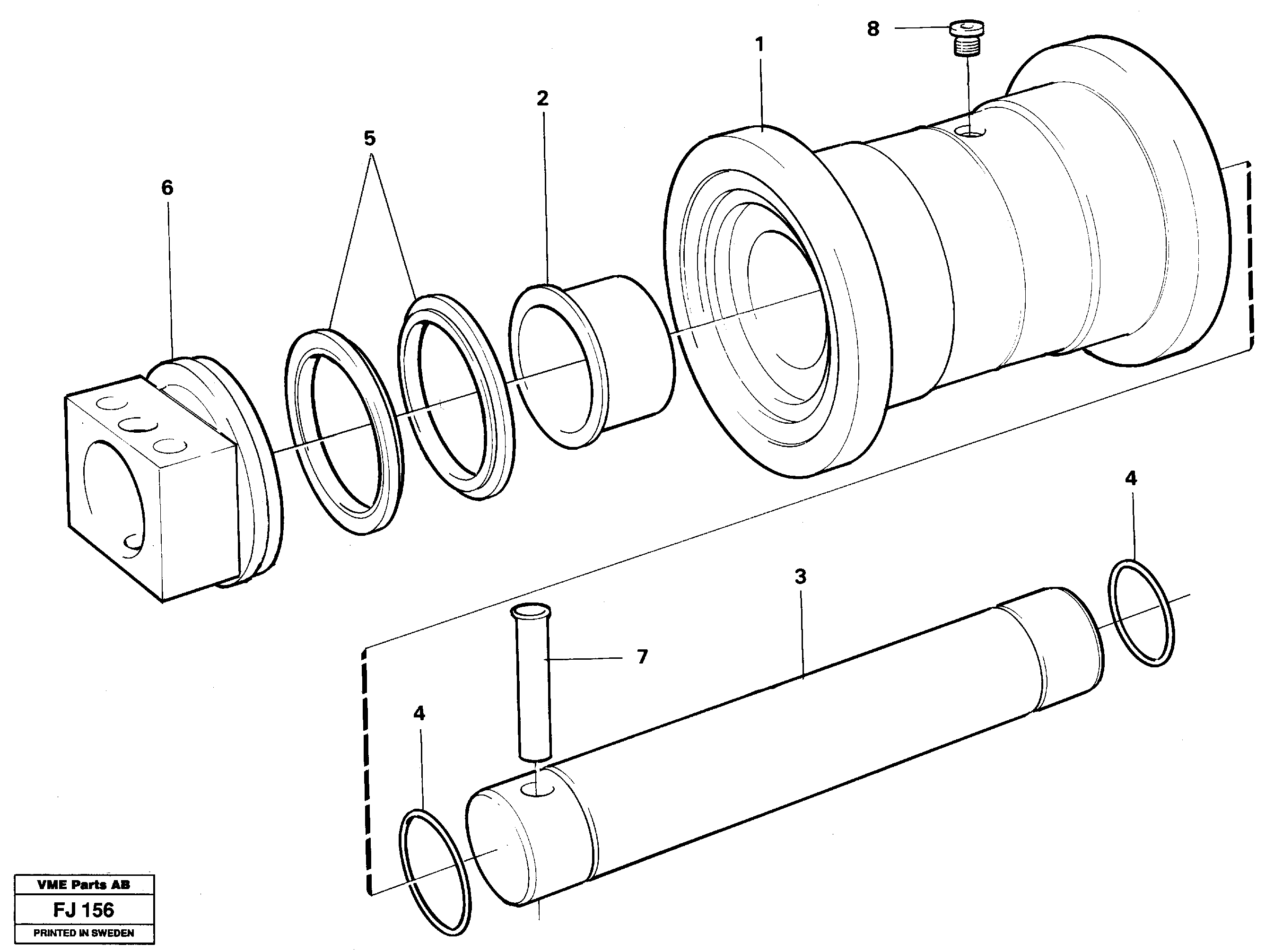 Bottom roller — volvo parts diagram