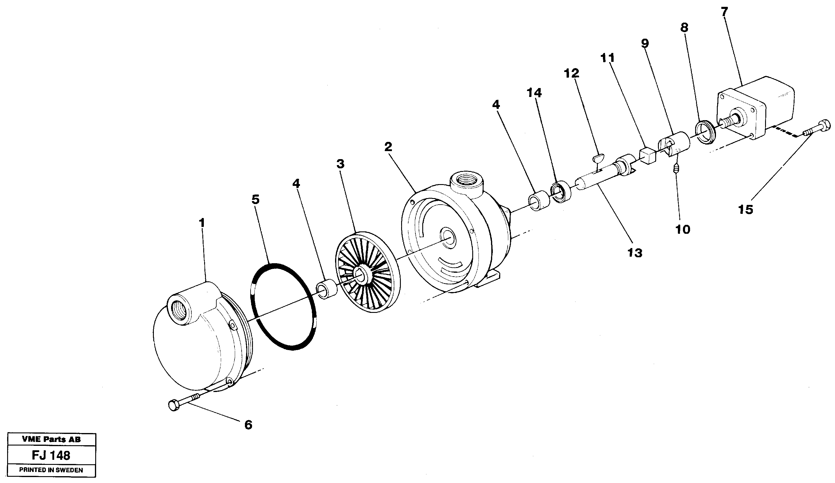 Fuel pump — volvo parts diagram