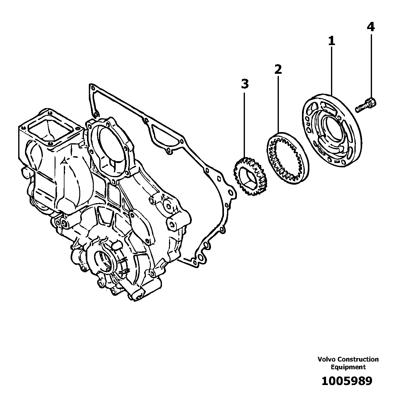 Lubricating oil pump — volvo parts diagram