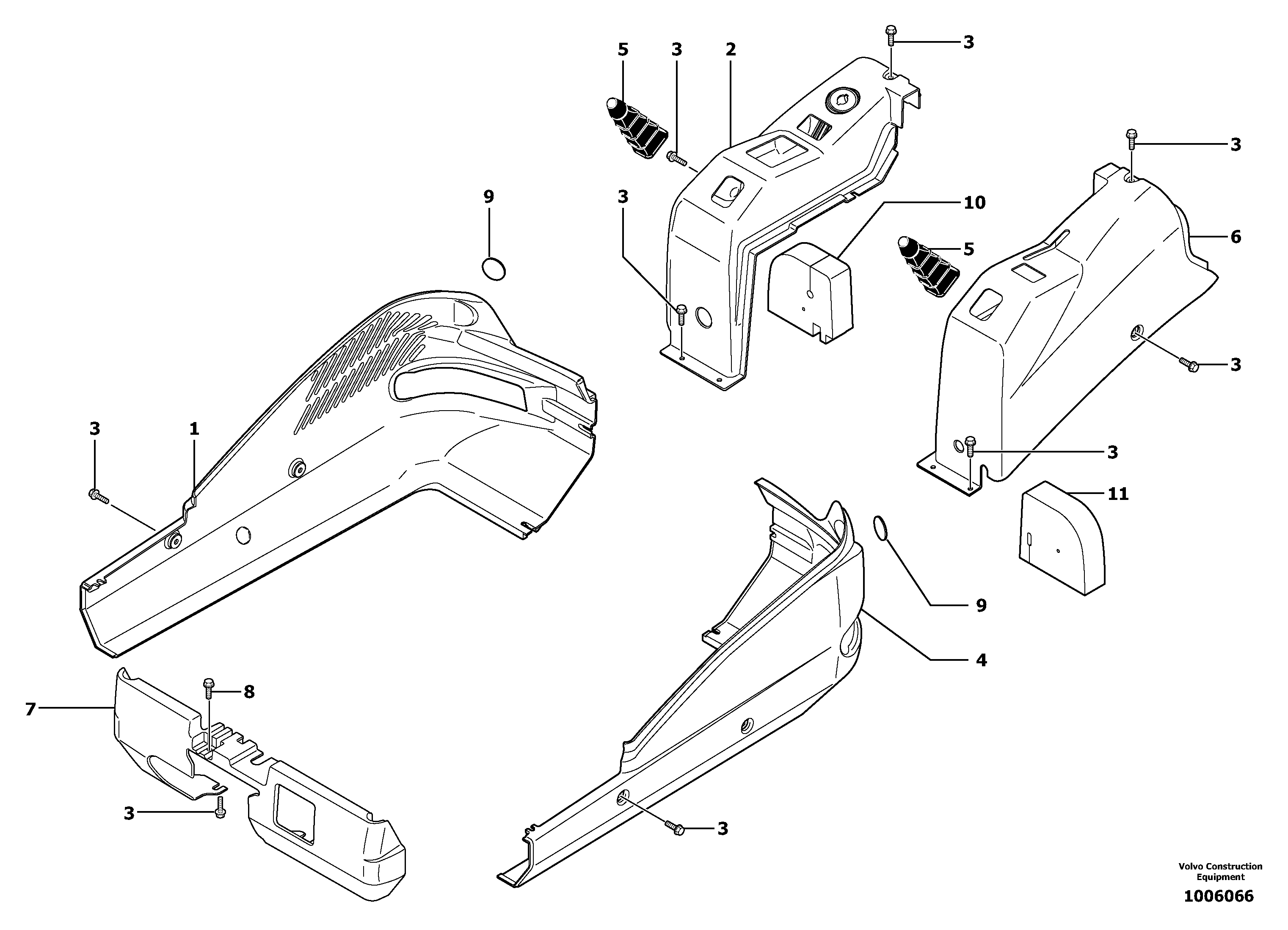 Operator's station : plating — volvo parts diagram