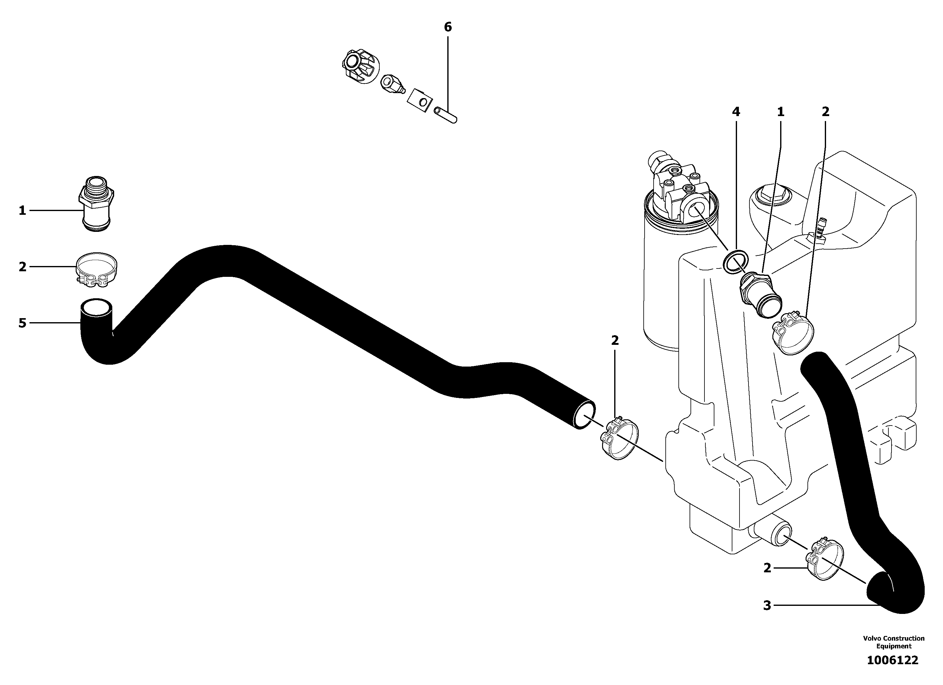 Hydr. circuit. ( Oil cooler ) — volvo parts diagram