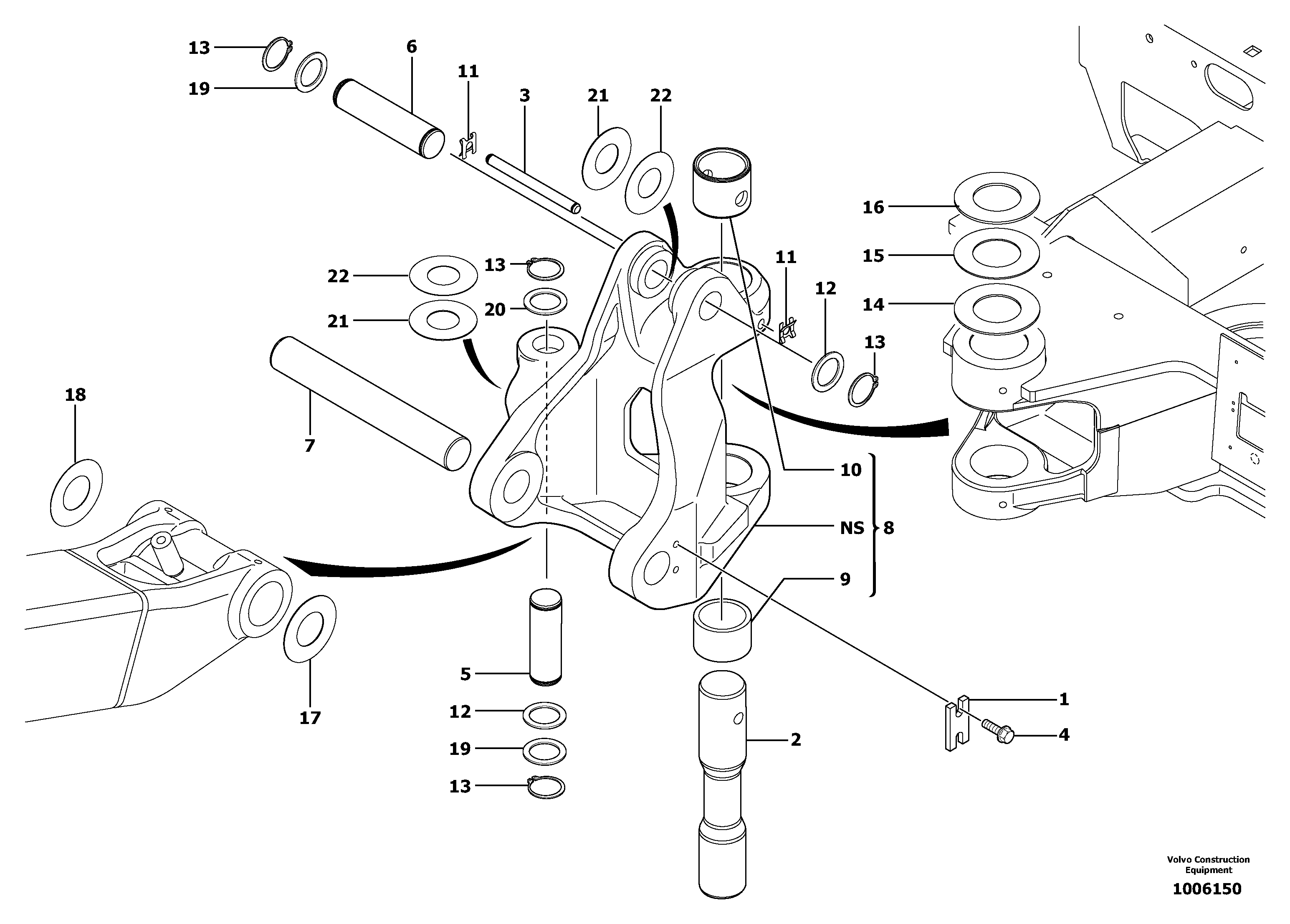 Pivot pin — volvo parts diagram
