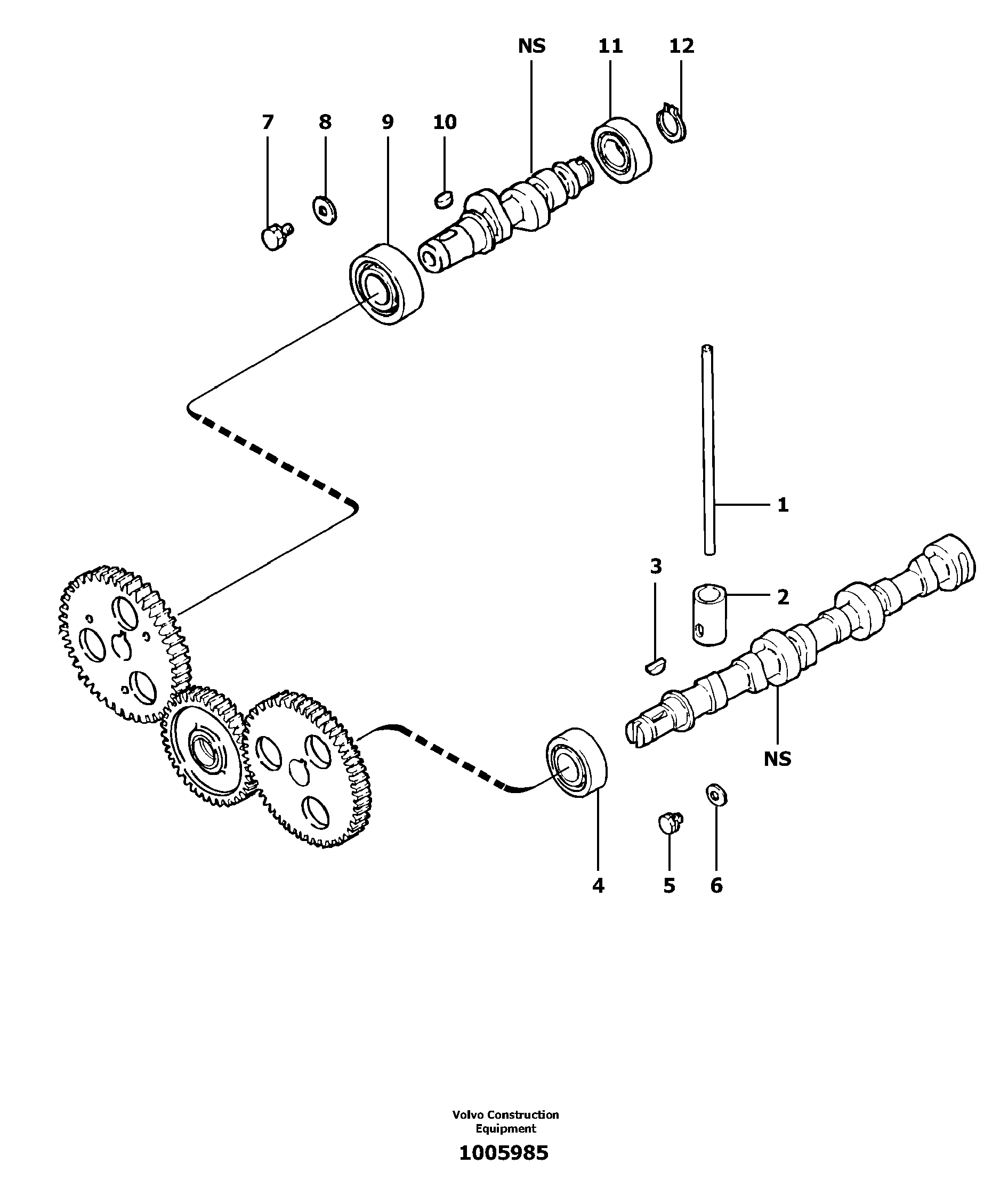 Camshaft — volvo parts diagram